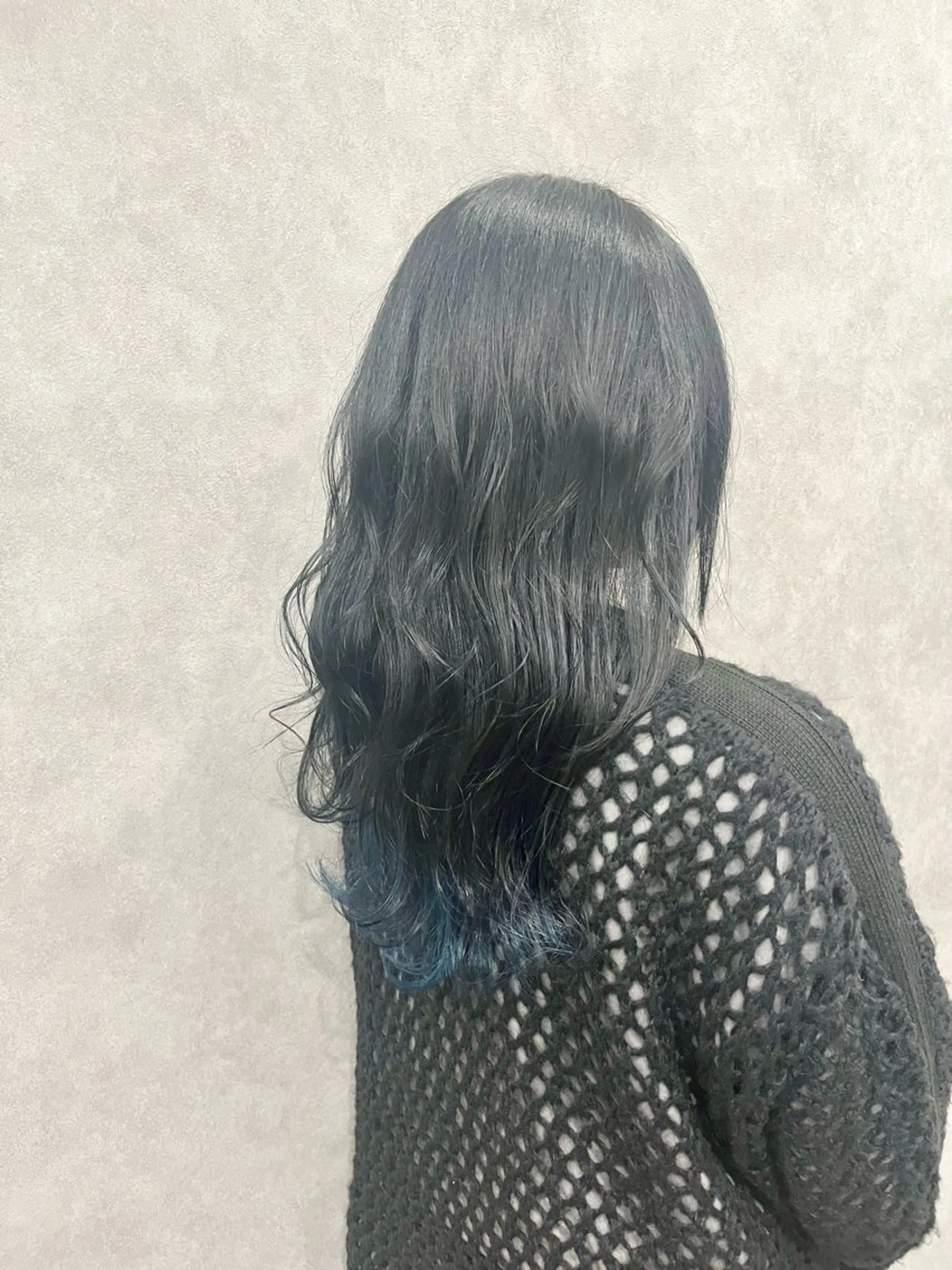 ロング カラー ブルーカラー ヘアカラー FUJINO RYOのヘアスタイル