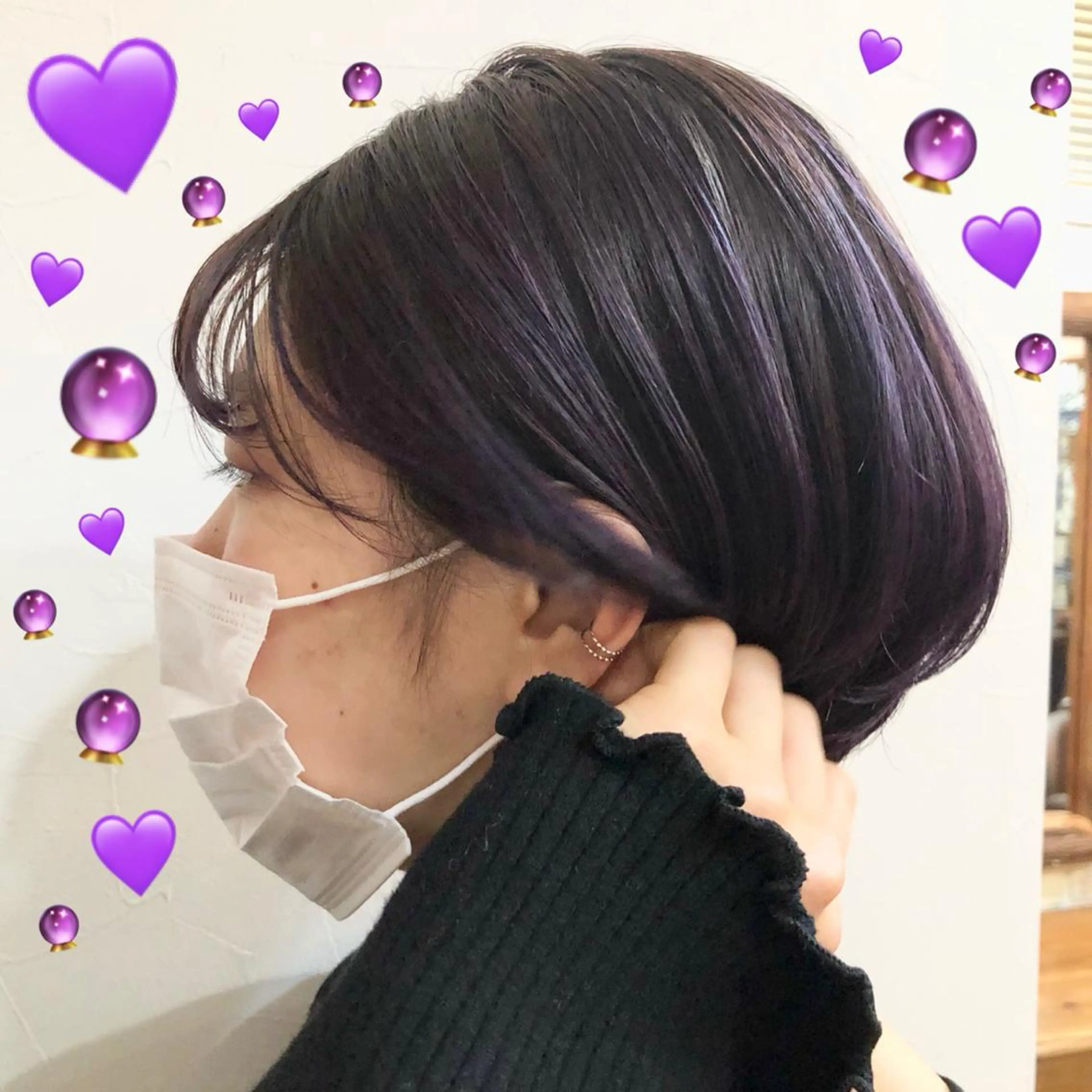 ショート カラー バレイヤージュ レイヤーカット ショートヘア カット ヘアカラー 🍊🍊COコ かぢあおい🍊🍊のヘアスタイル