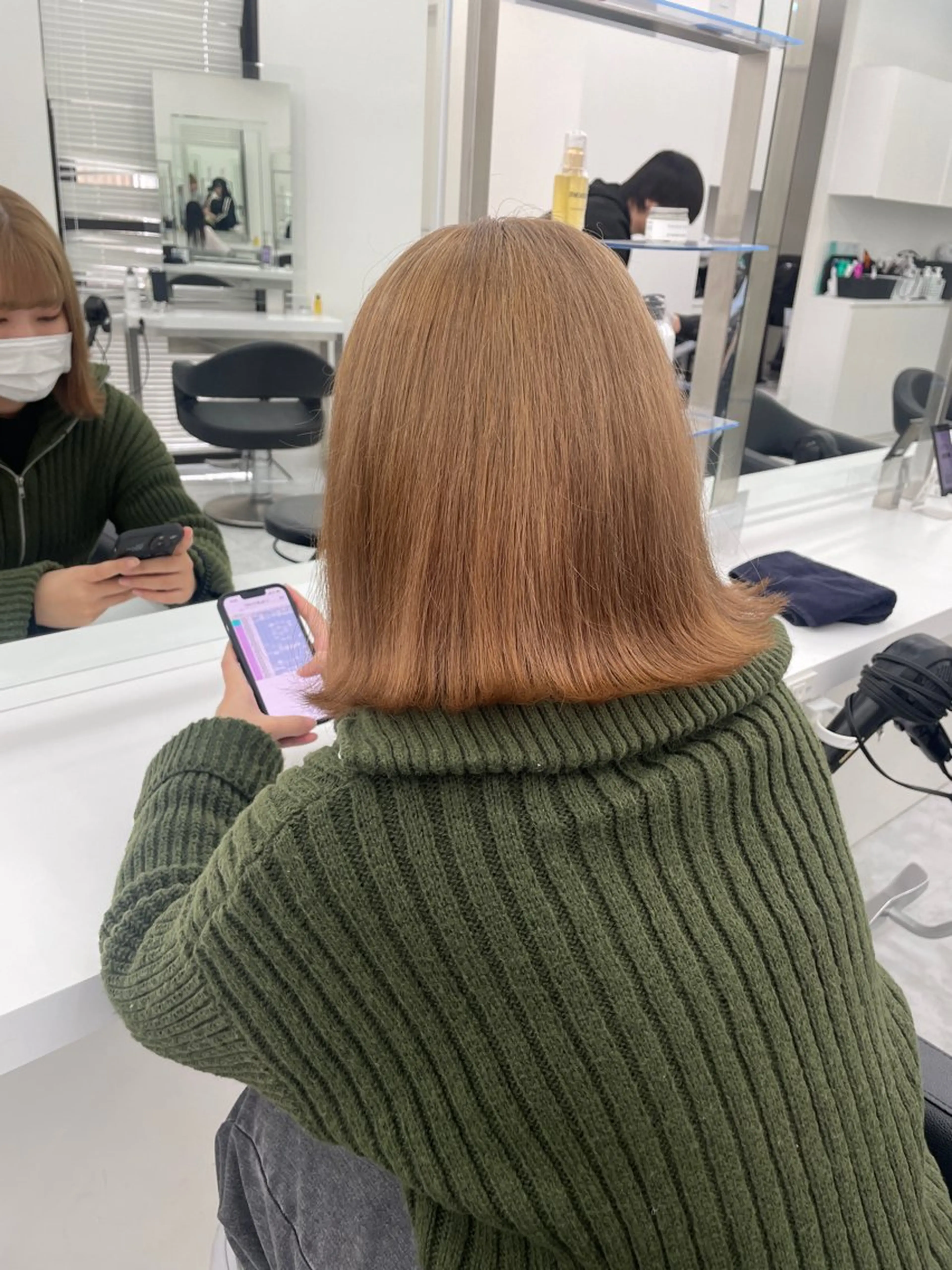 ロング ヘアカラー 大人上品🤍明るめ ベージュ🤍REOのヘアスタイル