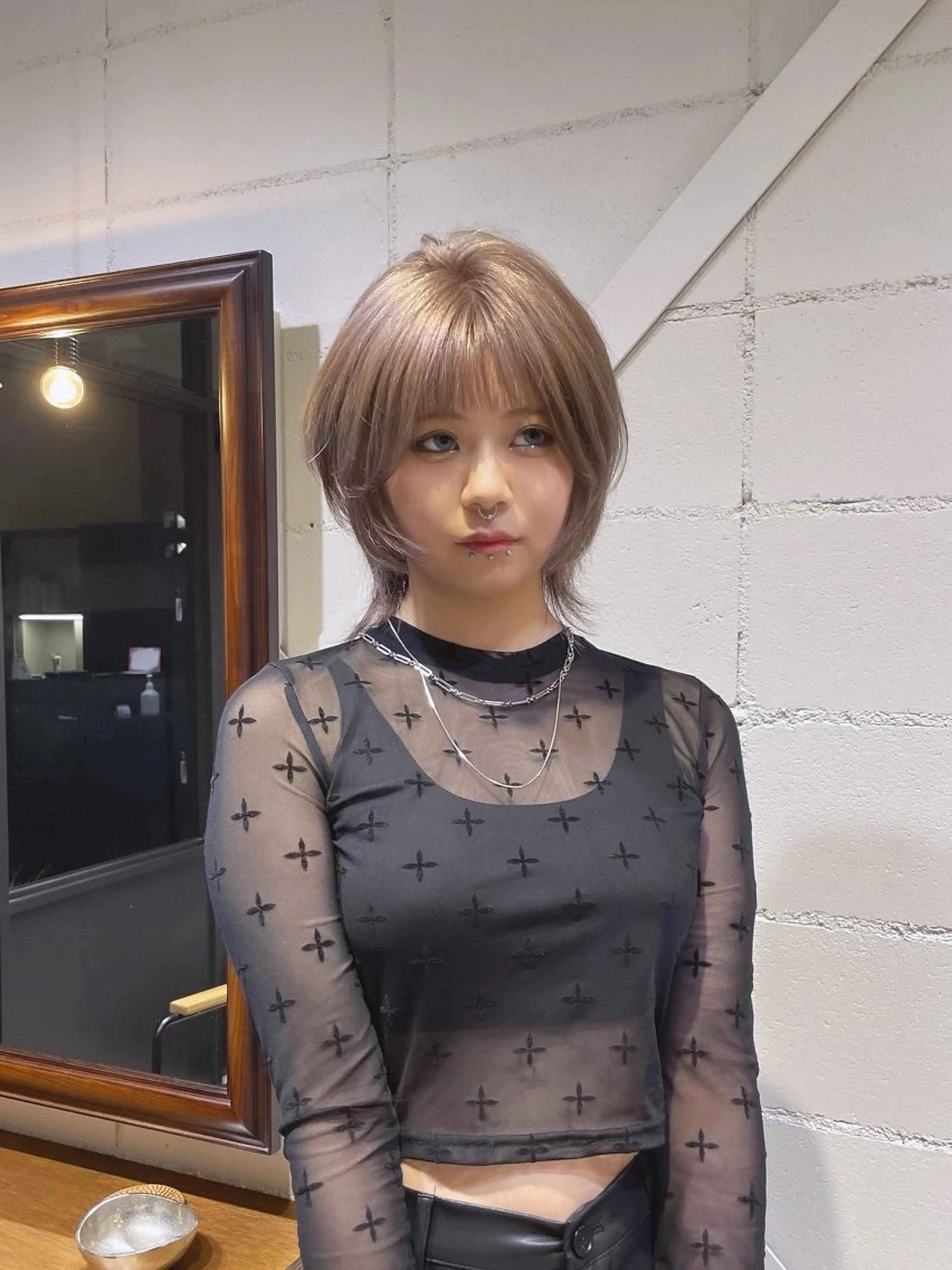 ショート ヘアカラー トリートメント エデル所属・⠀ hinaのヘアスタイル