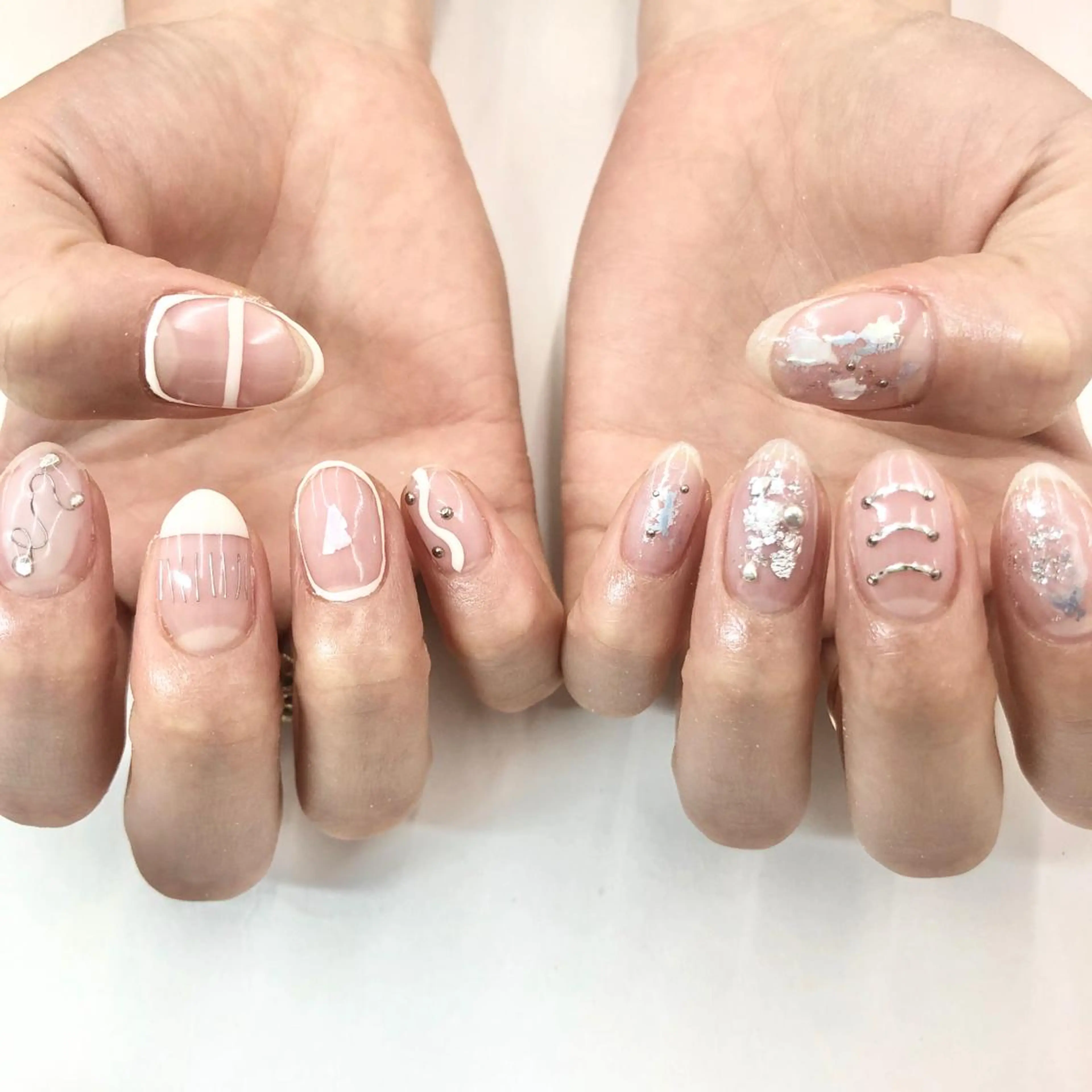 ネイル ニュアンスネイル 🎀AYAKO 🎀中韓ネイルのネイルデザイン