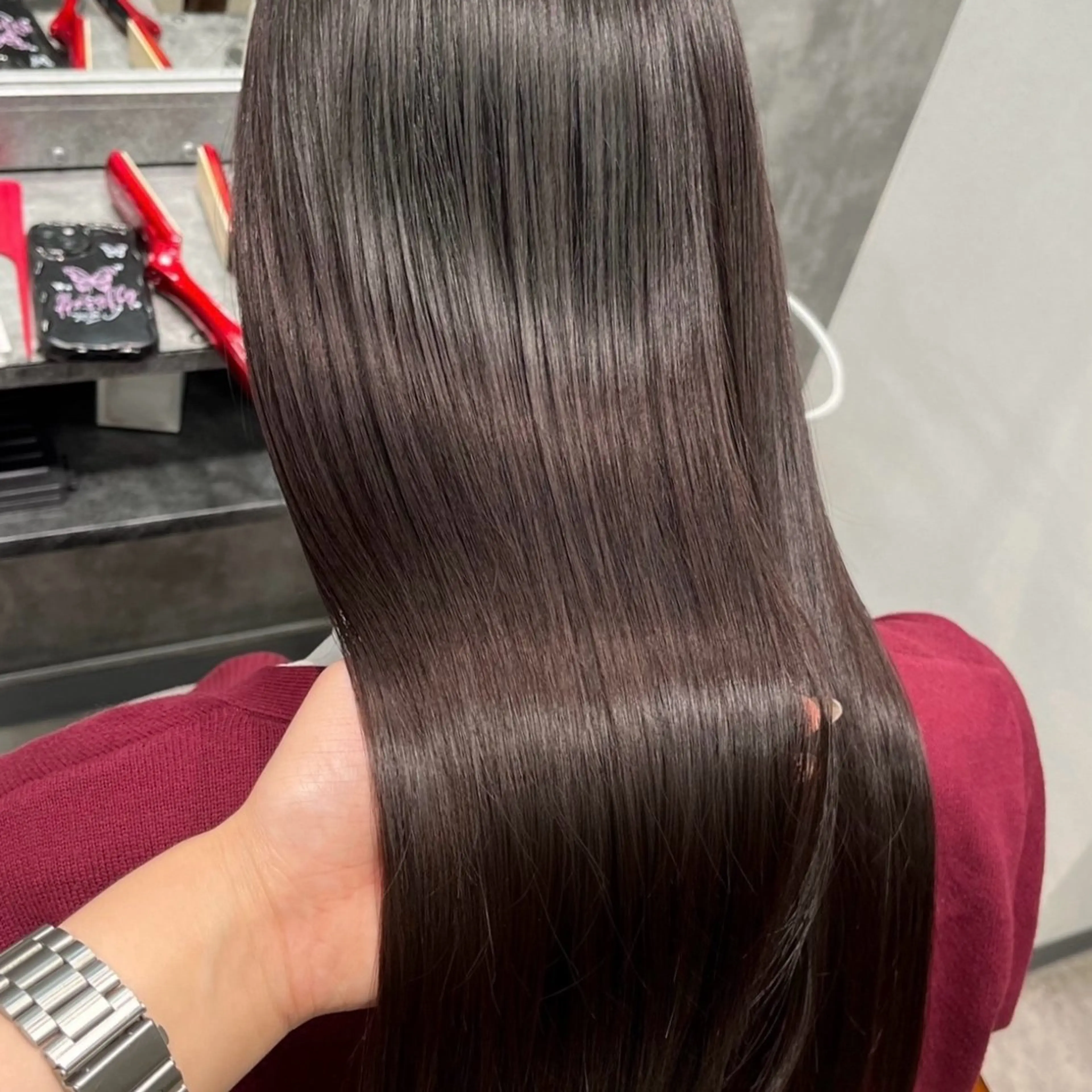 ロング 勝 瑞貴のヘアスタイル