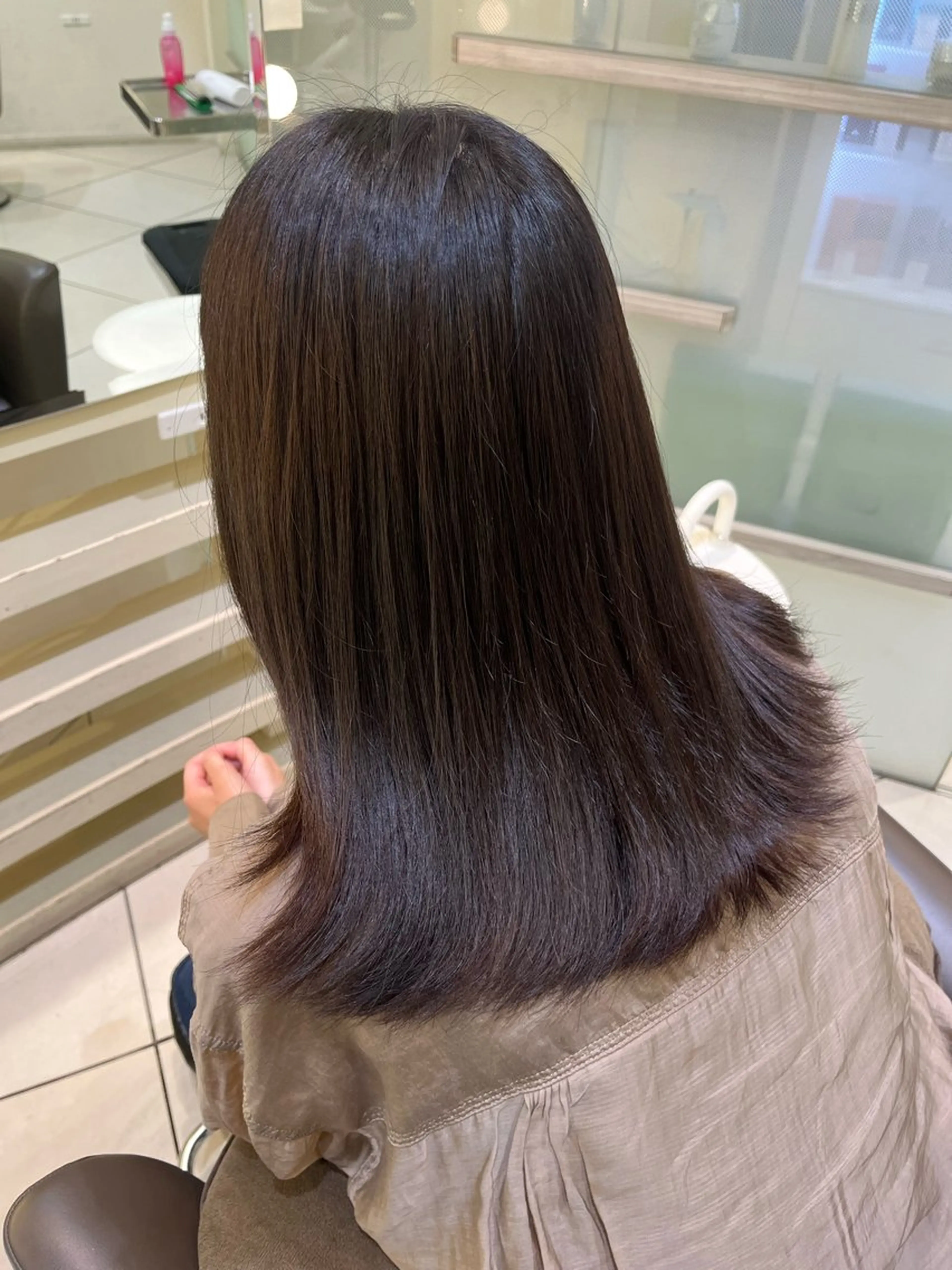 ミディアム カラー 艶カラー💍 ヘアメ ⌇madokaのヘアスタイル