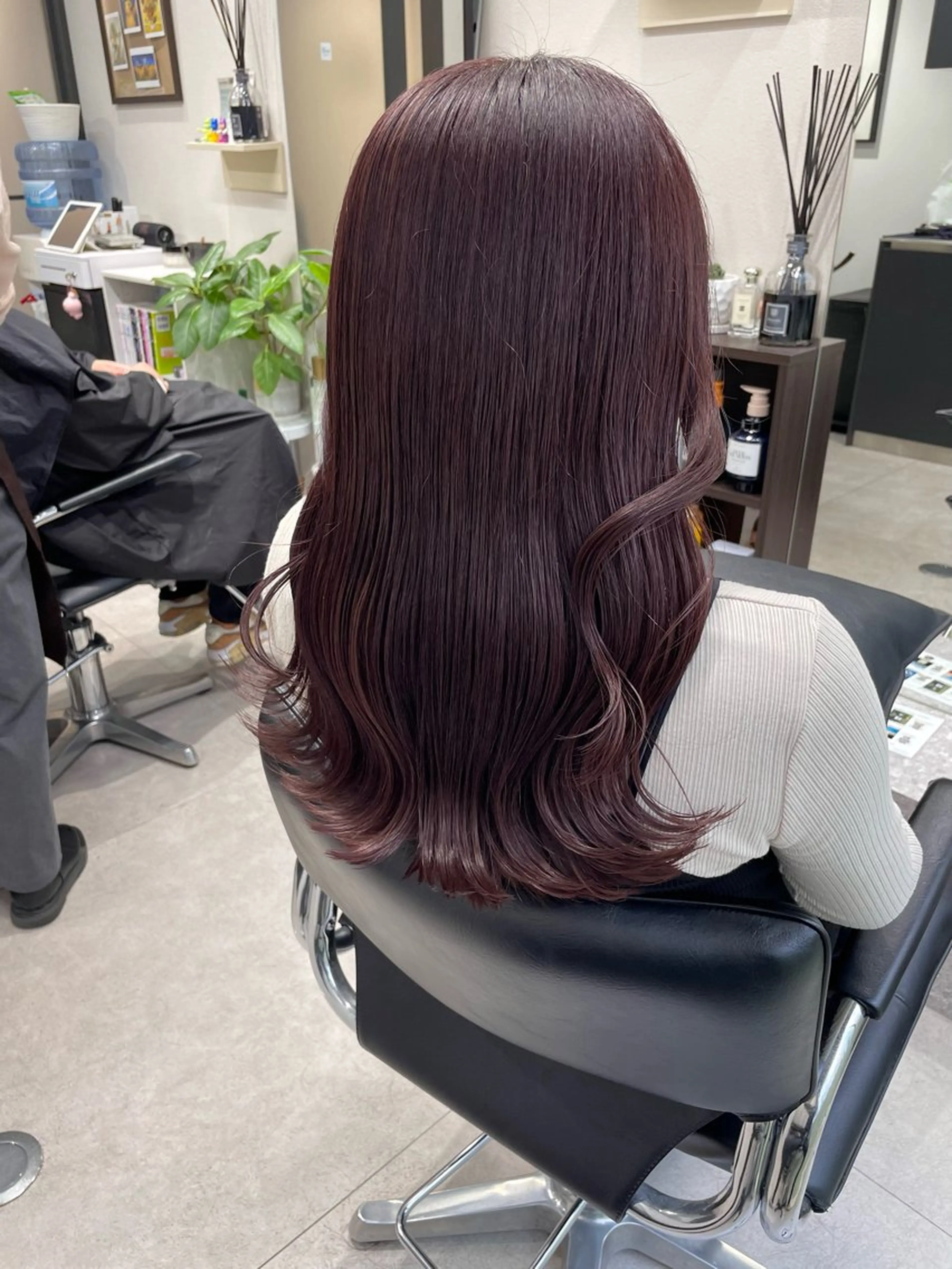 ロング カラー カット ヘアカラー トリートメント 髪質改善will hairdesignのヘアスタイル