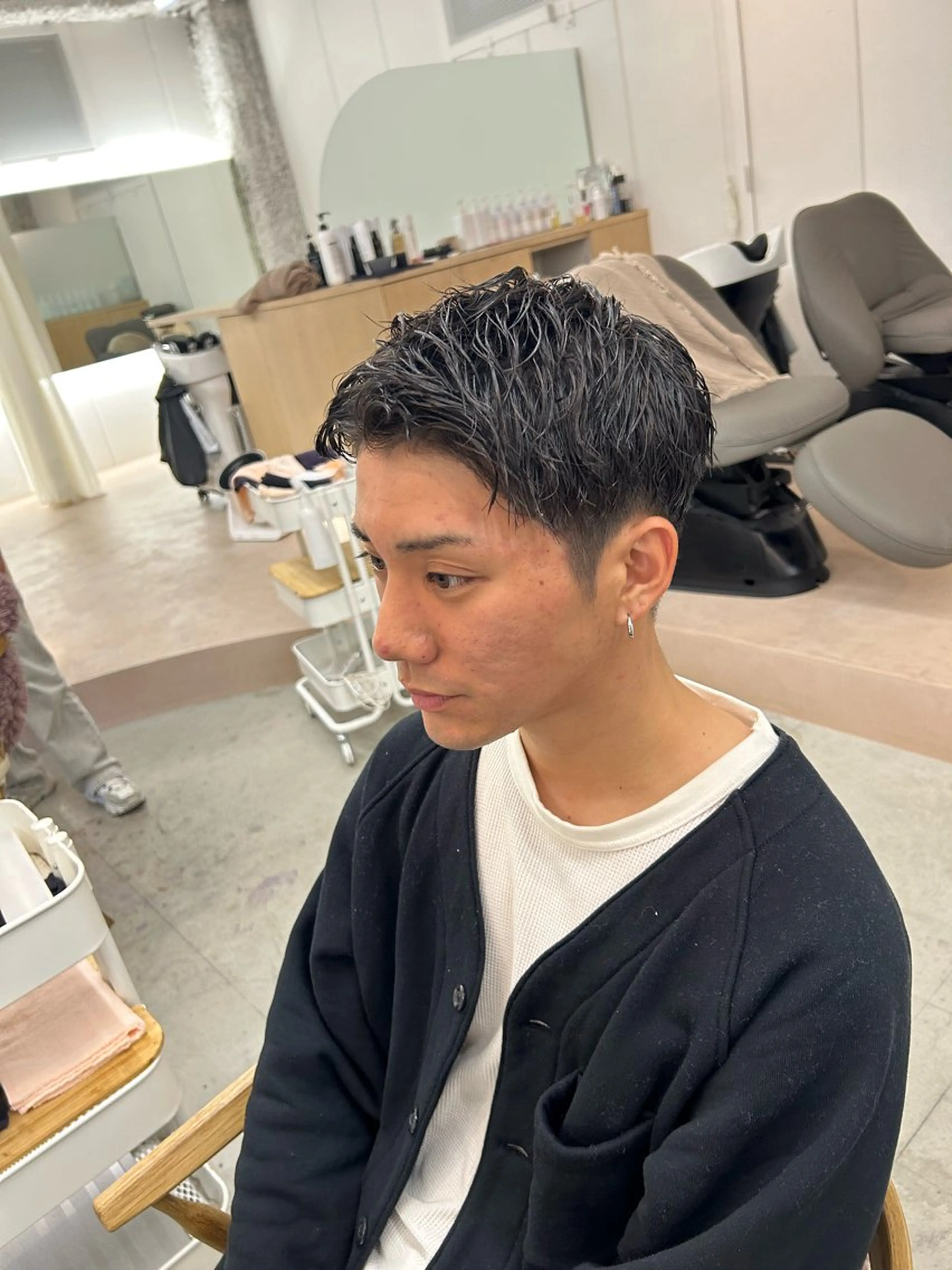 メンズ カット ヘッドスパ 名古屋/伏見/花屋 併設/不破新のヘアスタイル