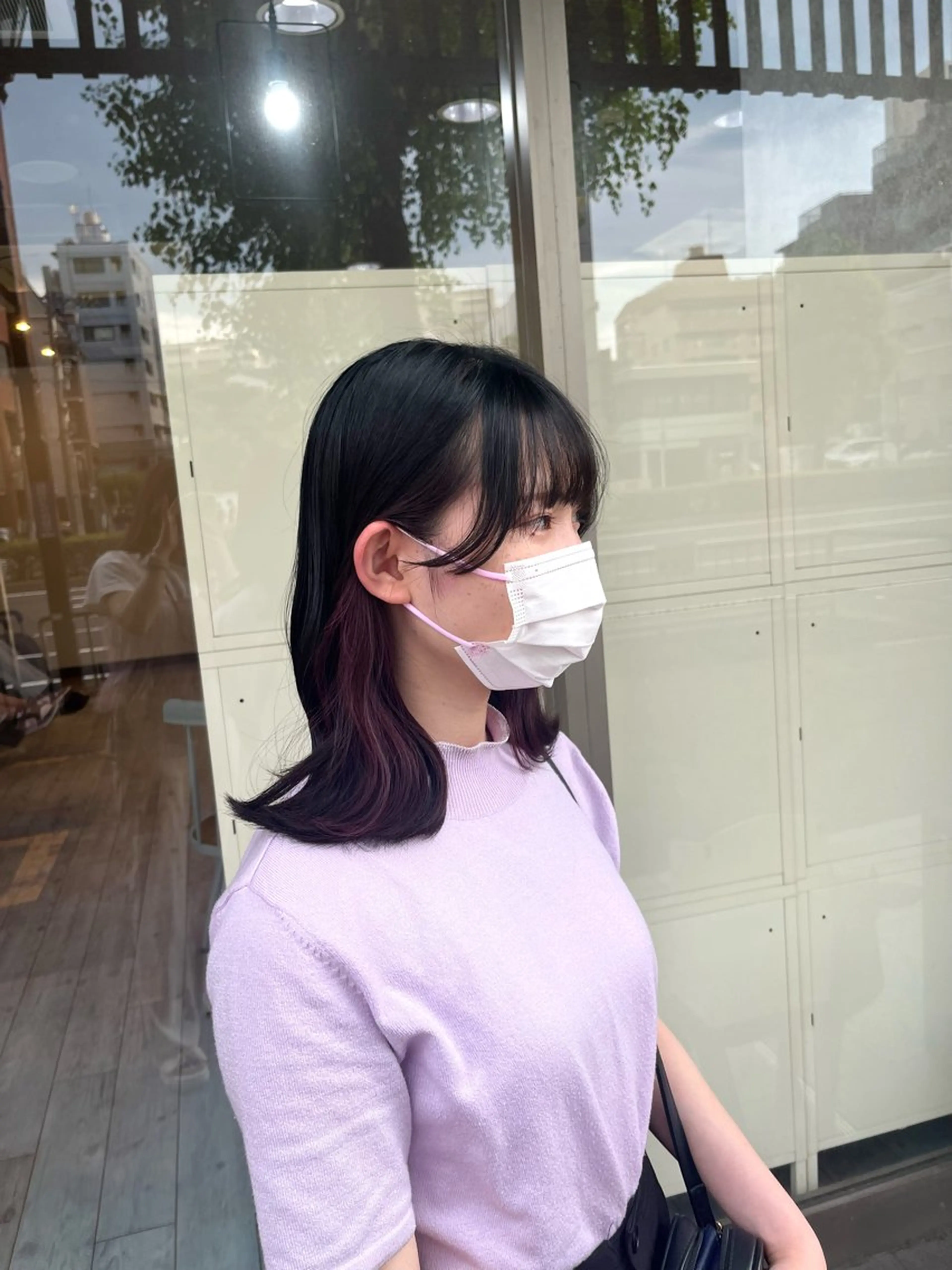 ミディアム カラー 村田梨乃/ minim hairのヘアスタイル