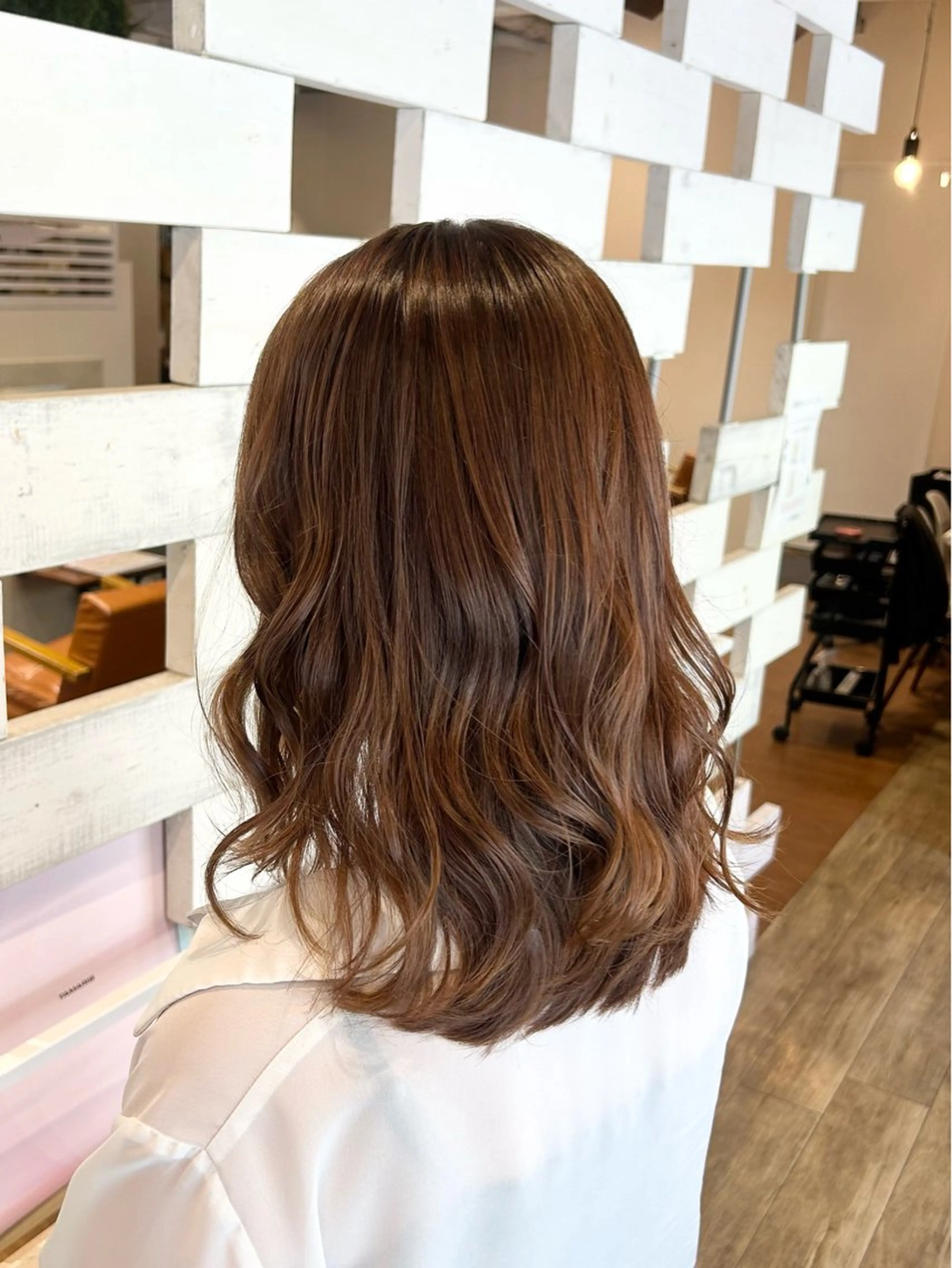 ロング カラー カット ヘアカラー 櫻井 優希のヘアスタイル