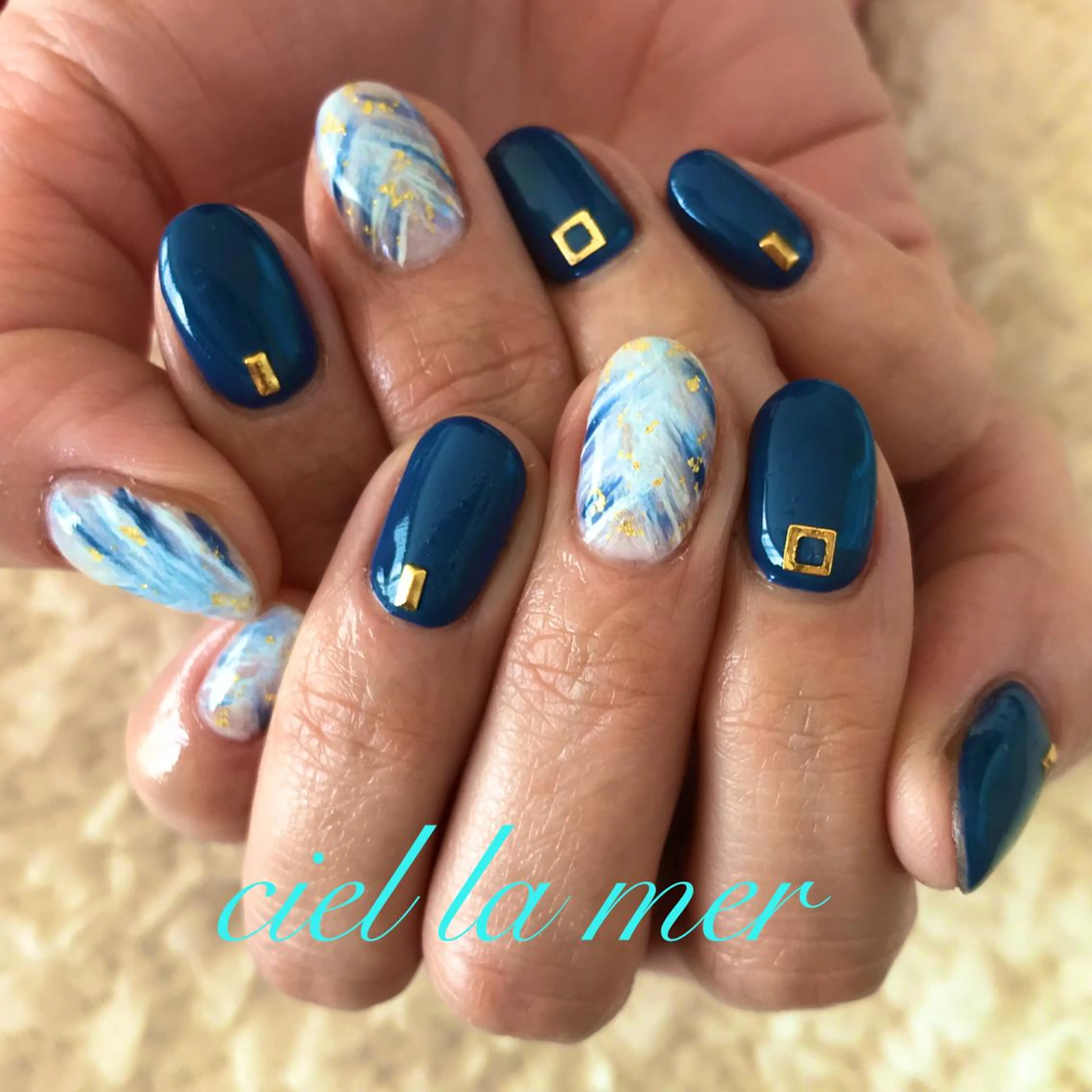 ネイル ハンドネイル フットネイル ciel la merのネイルデザイン