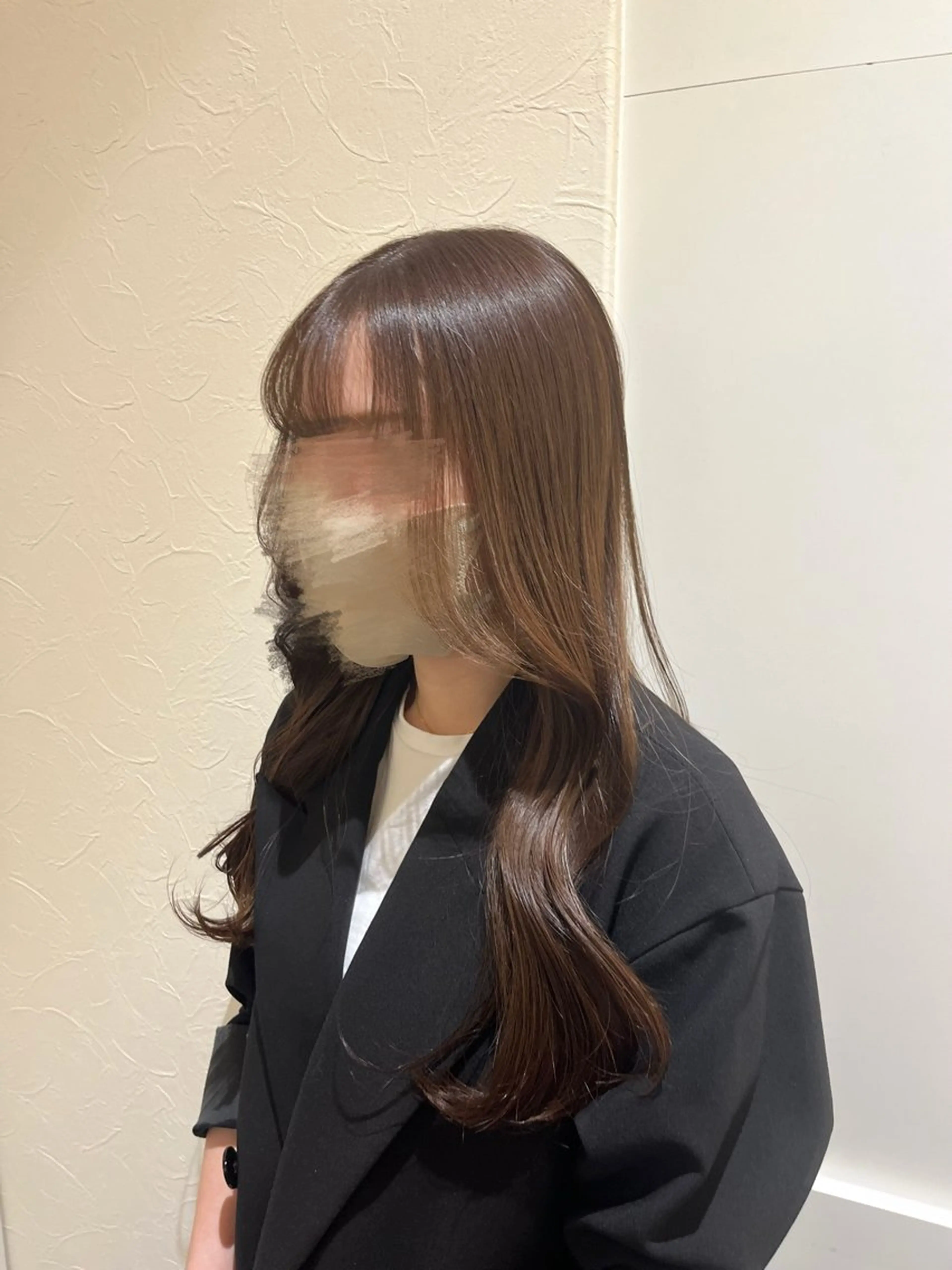ロング くびれヘア ヘアカラー あいしぇ Ash川口のヘアスタイル