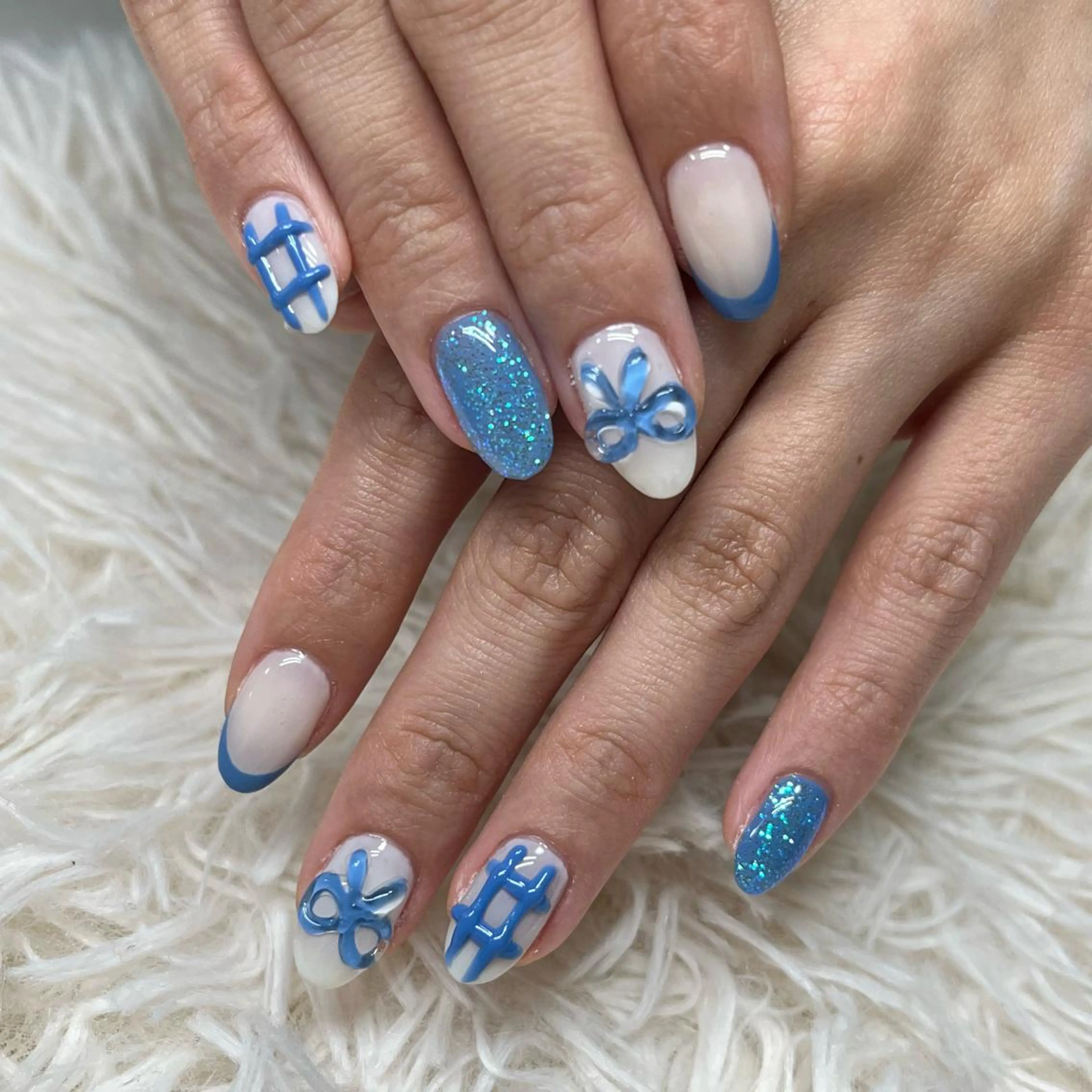 ネイル アートネイル クリアネイル フレンチネイル ジェルネイル ガラスフレンチ ハンドネイル 🐕🦺Yappy 💗A-tanのネイルデザイン