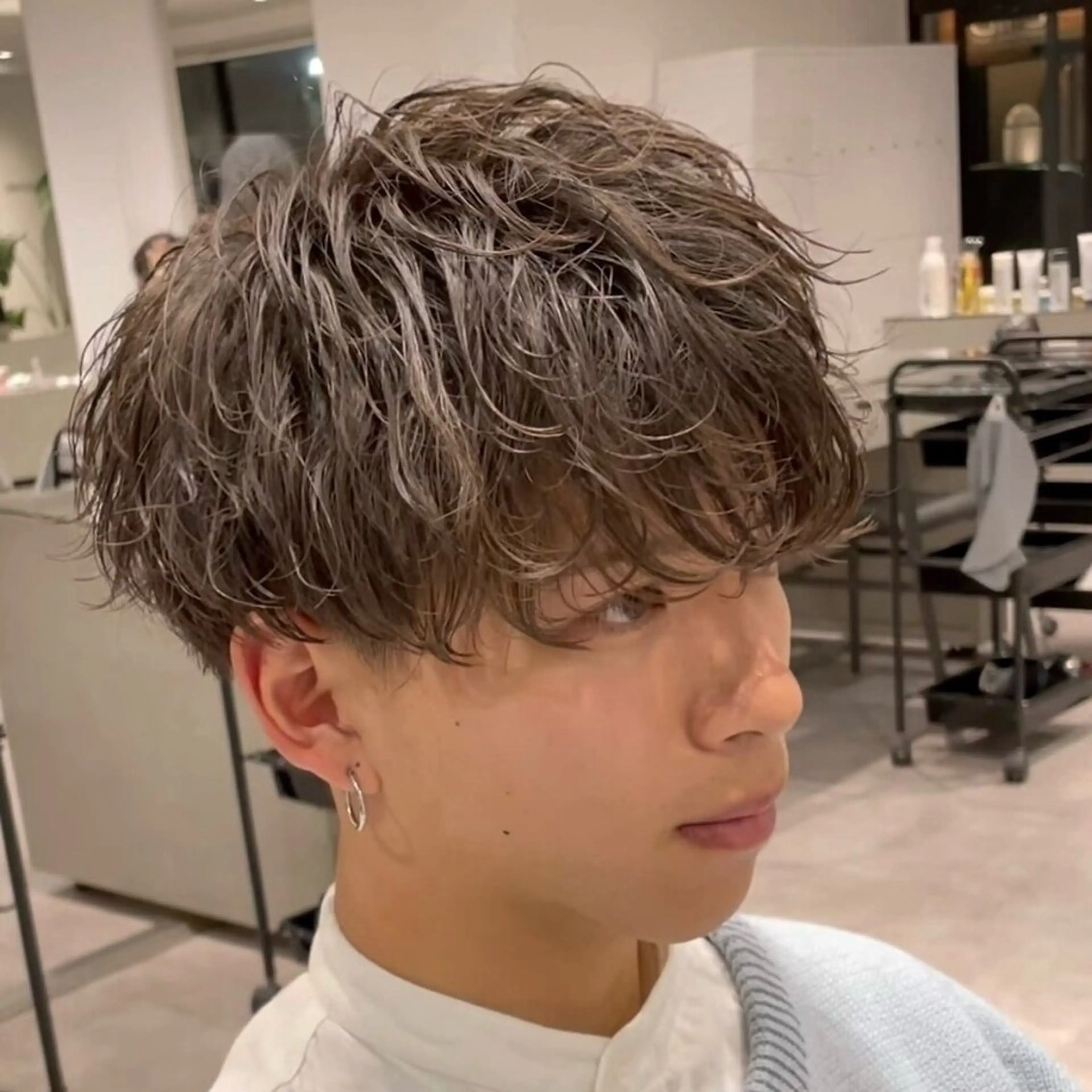 ショート パーマ メンズ カット パーマ ヘアセット THE 3rd HAIR 柏店所属・柏メンズ特化 THE3rdHAIRのヘアスタイル