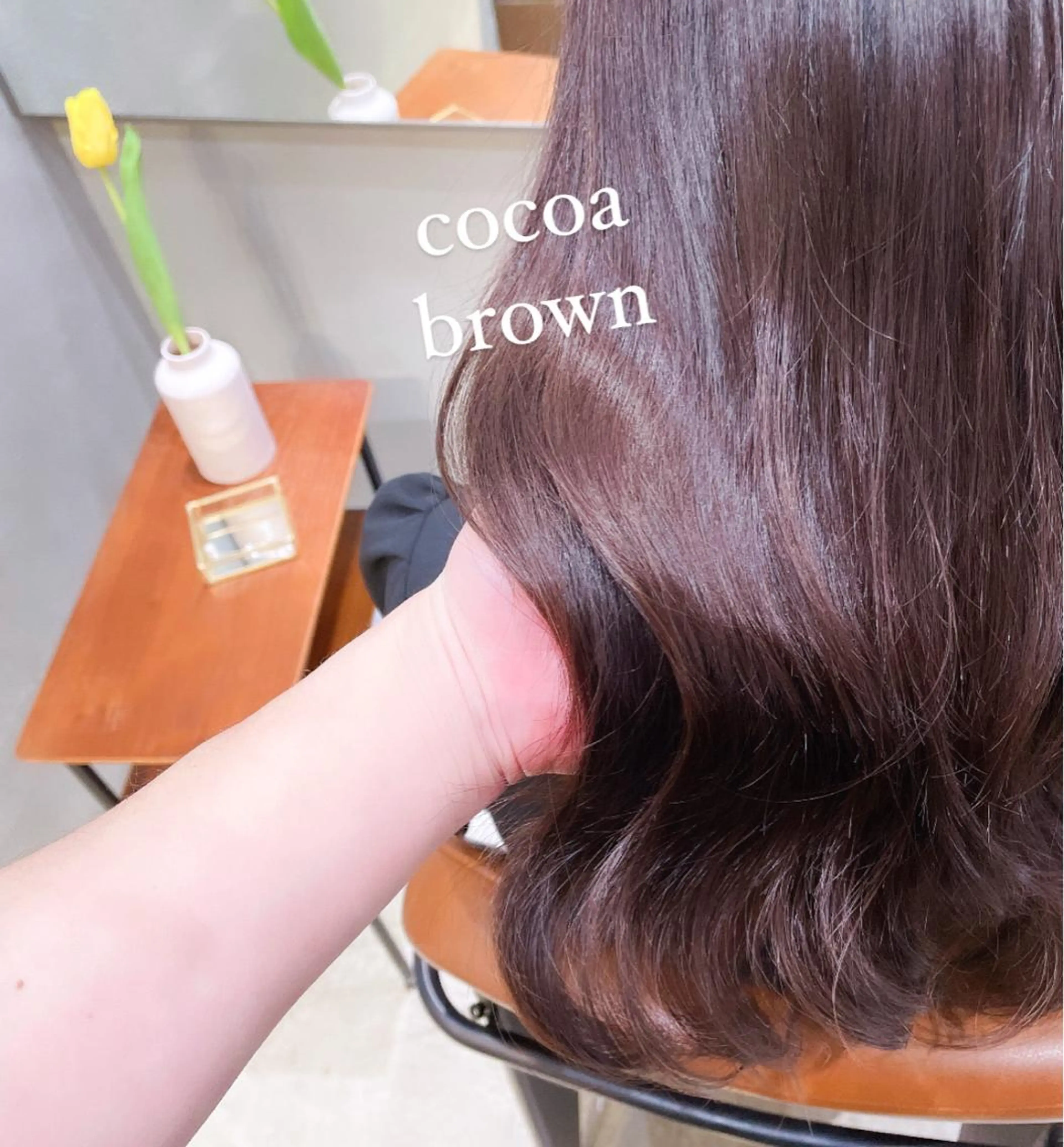 ロング カラー ヘアアレンジ ブラウンカラー ココアブラウン ブリーチなし透明感カ ラー×韓国ヘア♡ヒデのヘアスタイル