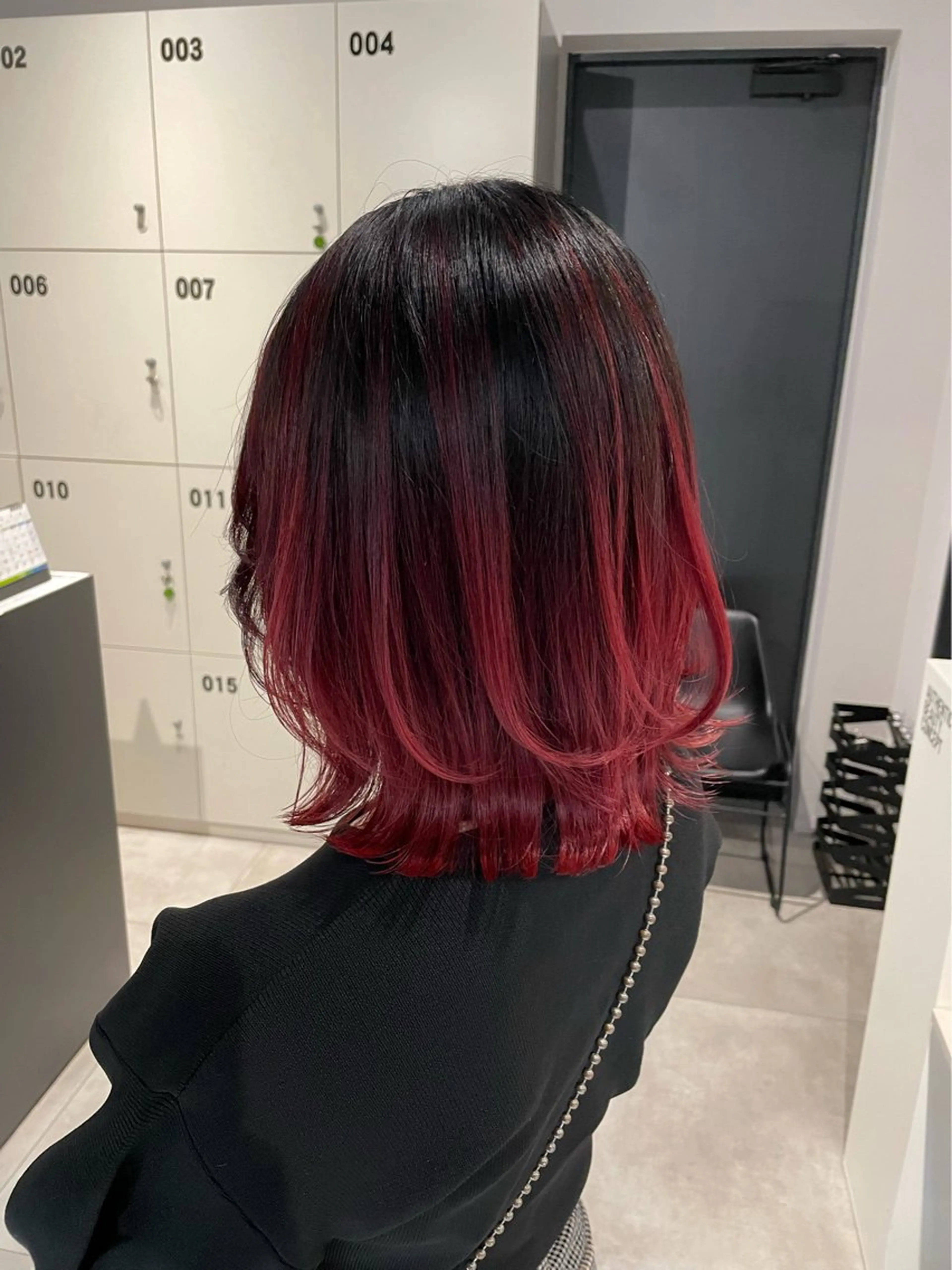 ミディアム カラー バレイヤージュ レイヤーカット ヘアカラー トリートメント ブリーチ👩‍🦳/ ‪✂︎MANAMIのヘアスタイル