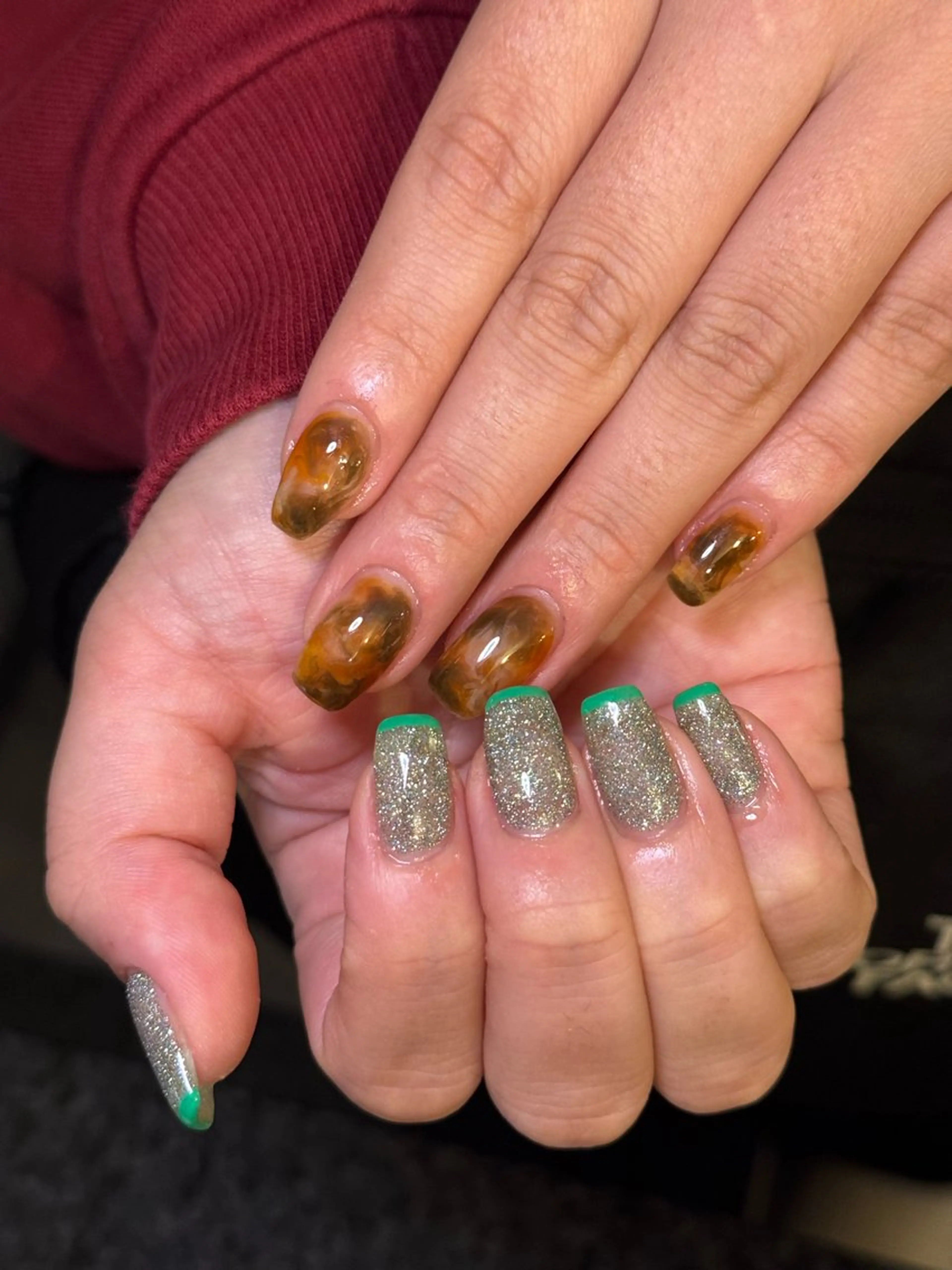 ネイル ハンドネイル nail salon supe_所属・supe_ 八幡🐺*❅·̩͙のネイルデザイン