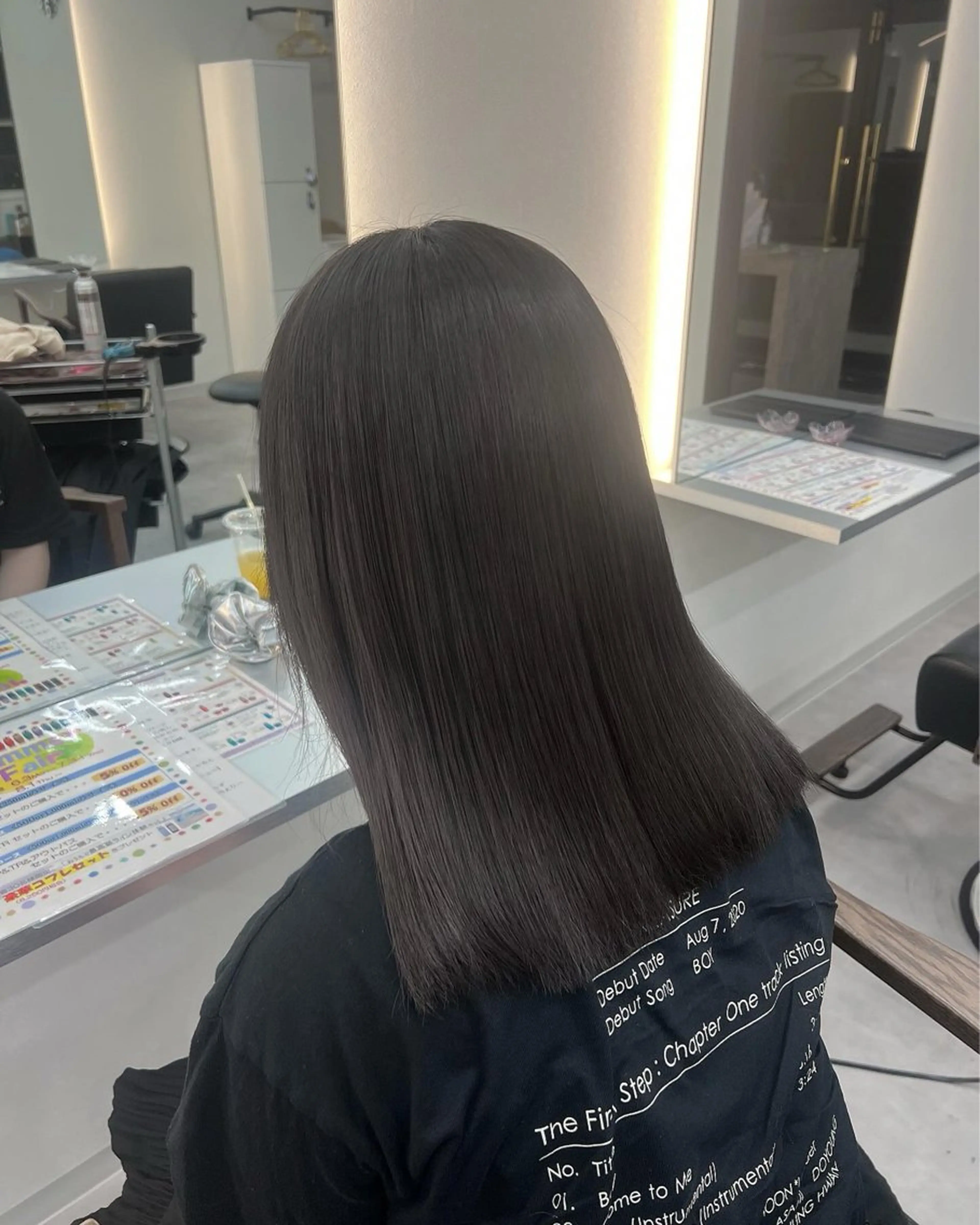 ミディアム トリートメント RIENS Xrea nanamiのヘアスタイル