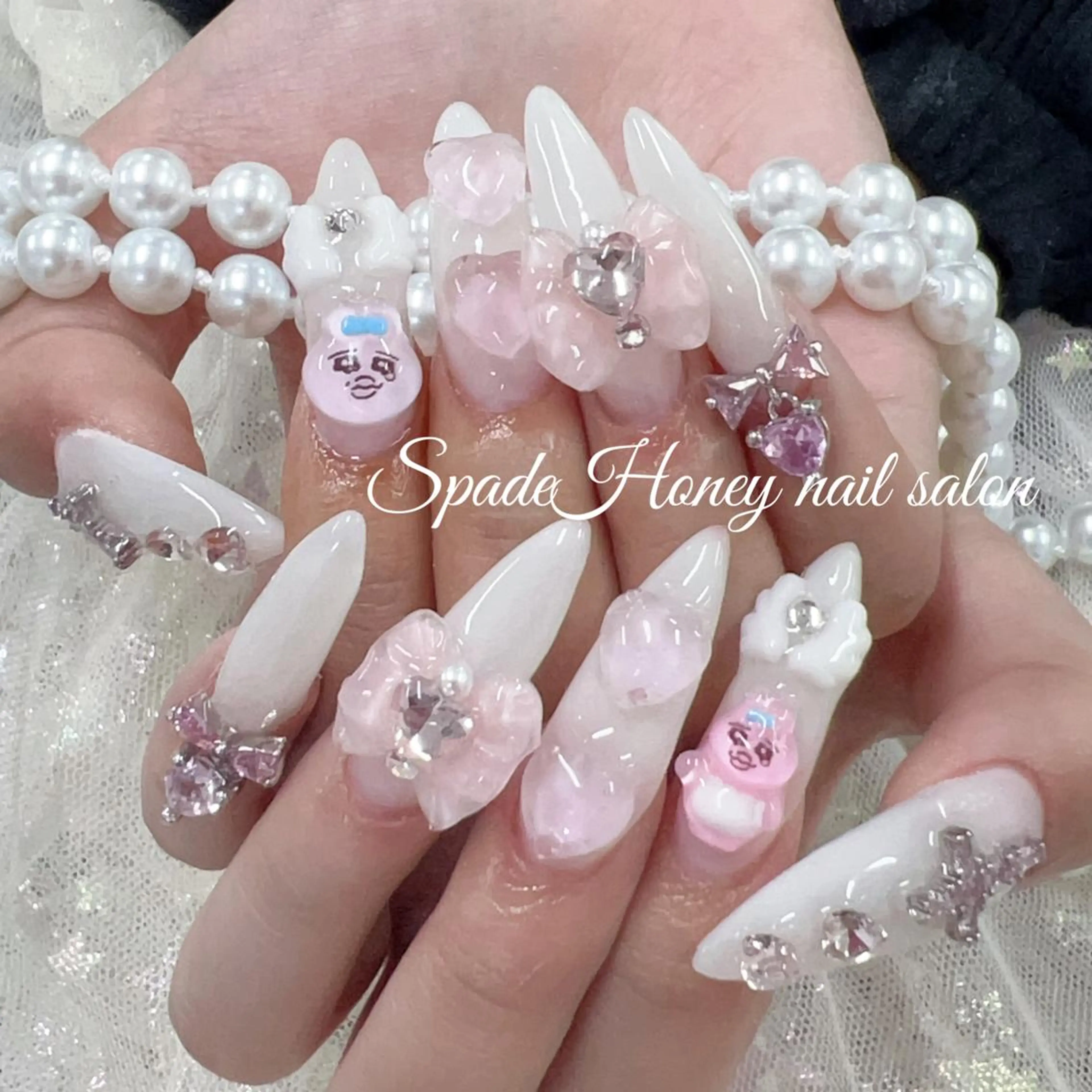 ネイル 🫧🩵ふわりん 🎀🧸のネイルデザイン