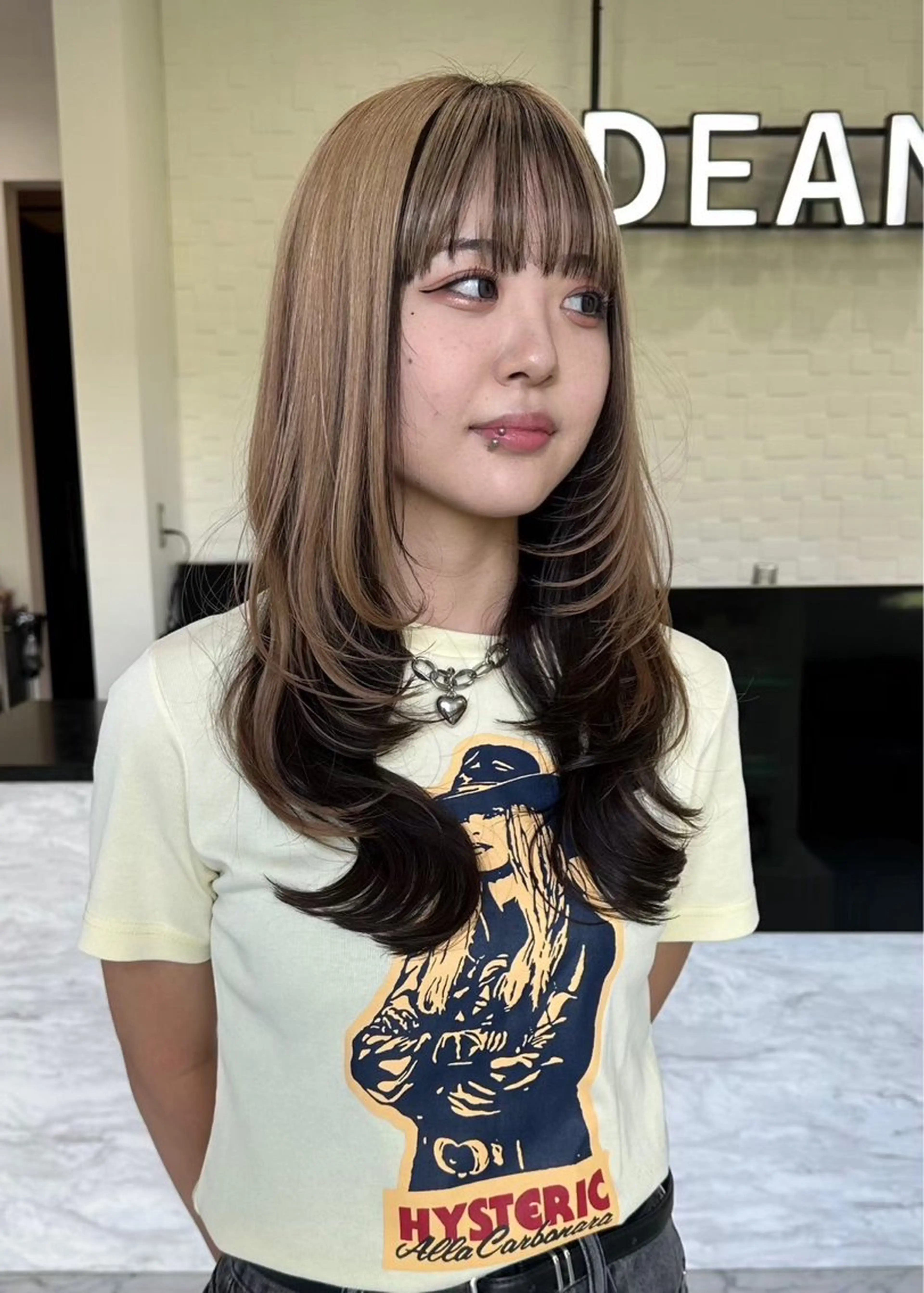 カラー デザインカラー 石倉 茉倫のヘアスタイル