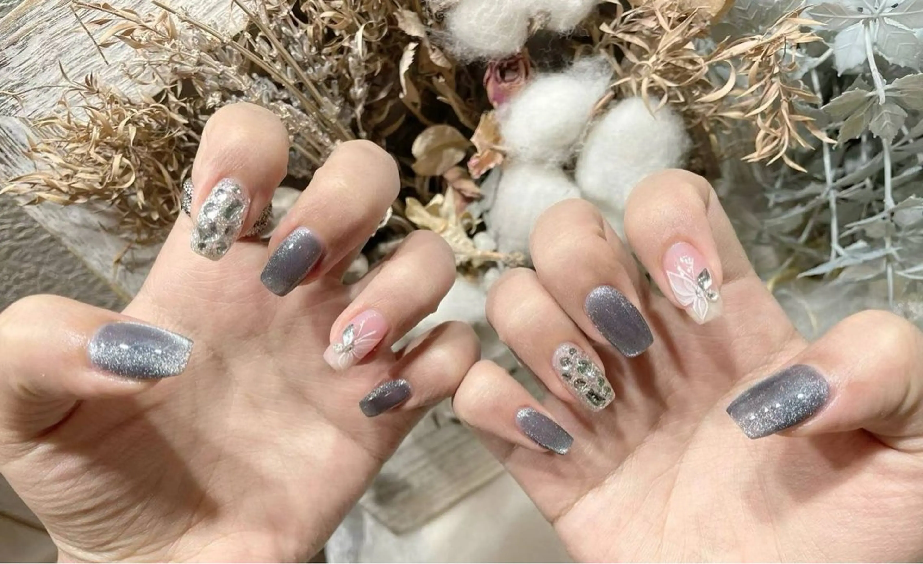 ネイル アートネイル フラワーネイル フットネイル ジェルネイル マグネットネイル Babarla nailのネイルデザイン