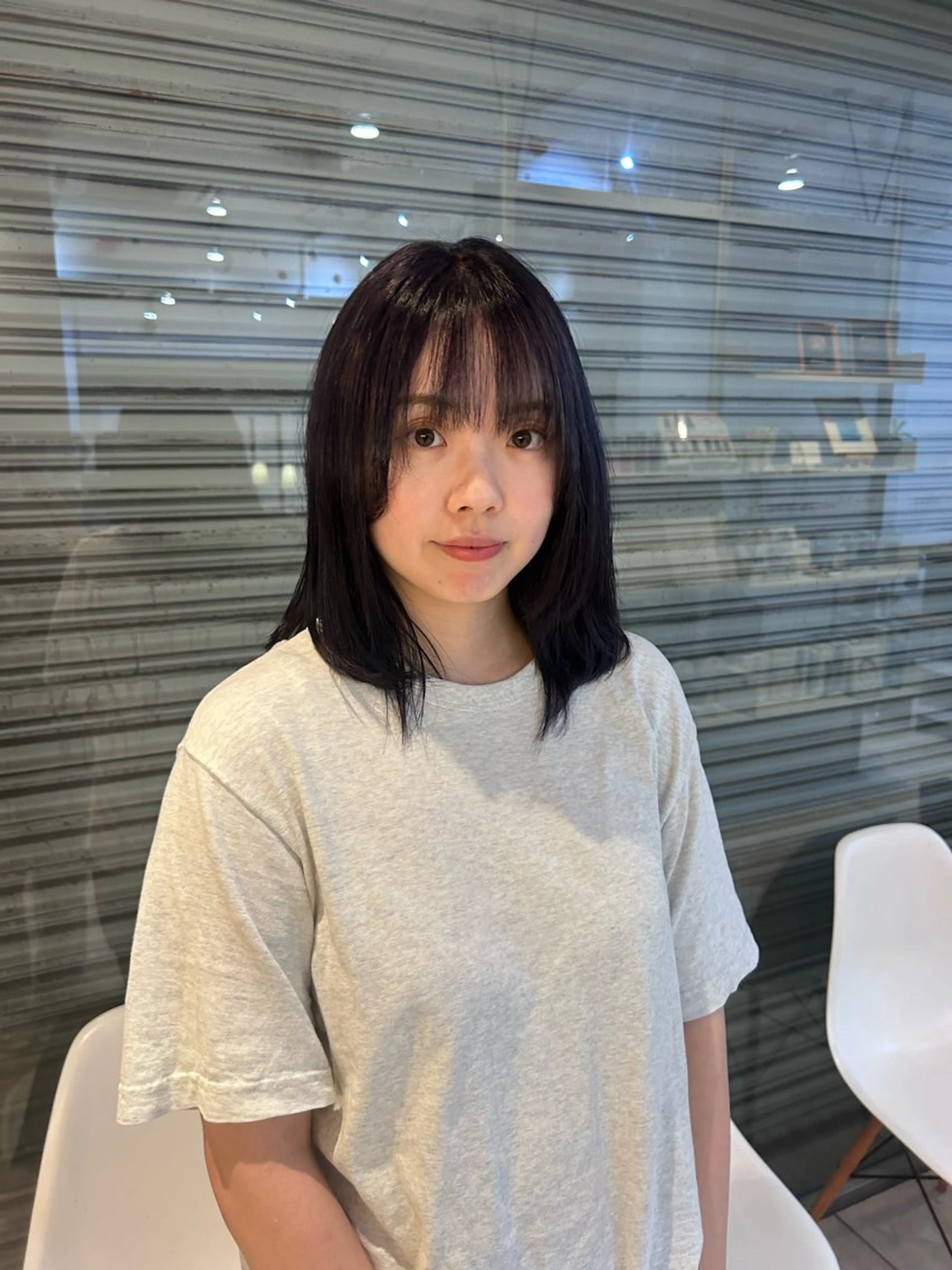 カラー ラベンダーカラー 🤎ayane /カラー・縮毛モデルのヘアスタイル