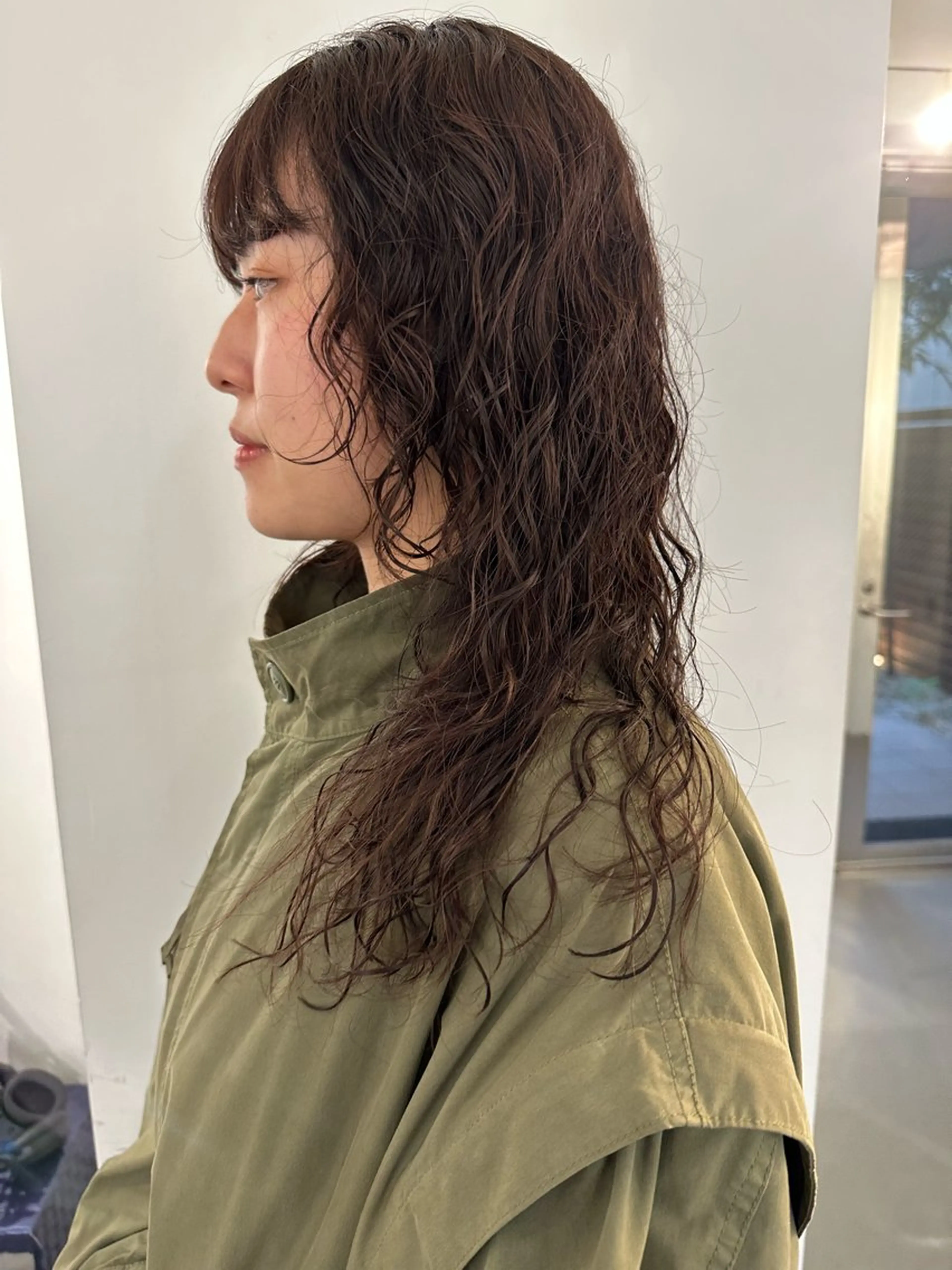 ミディアム パーマ カット パーマ お悩み解決パーマ hana🩰のヘアスタイル