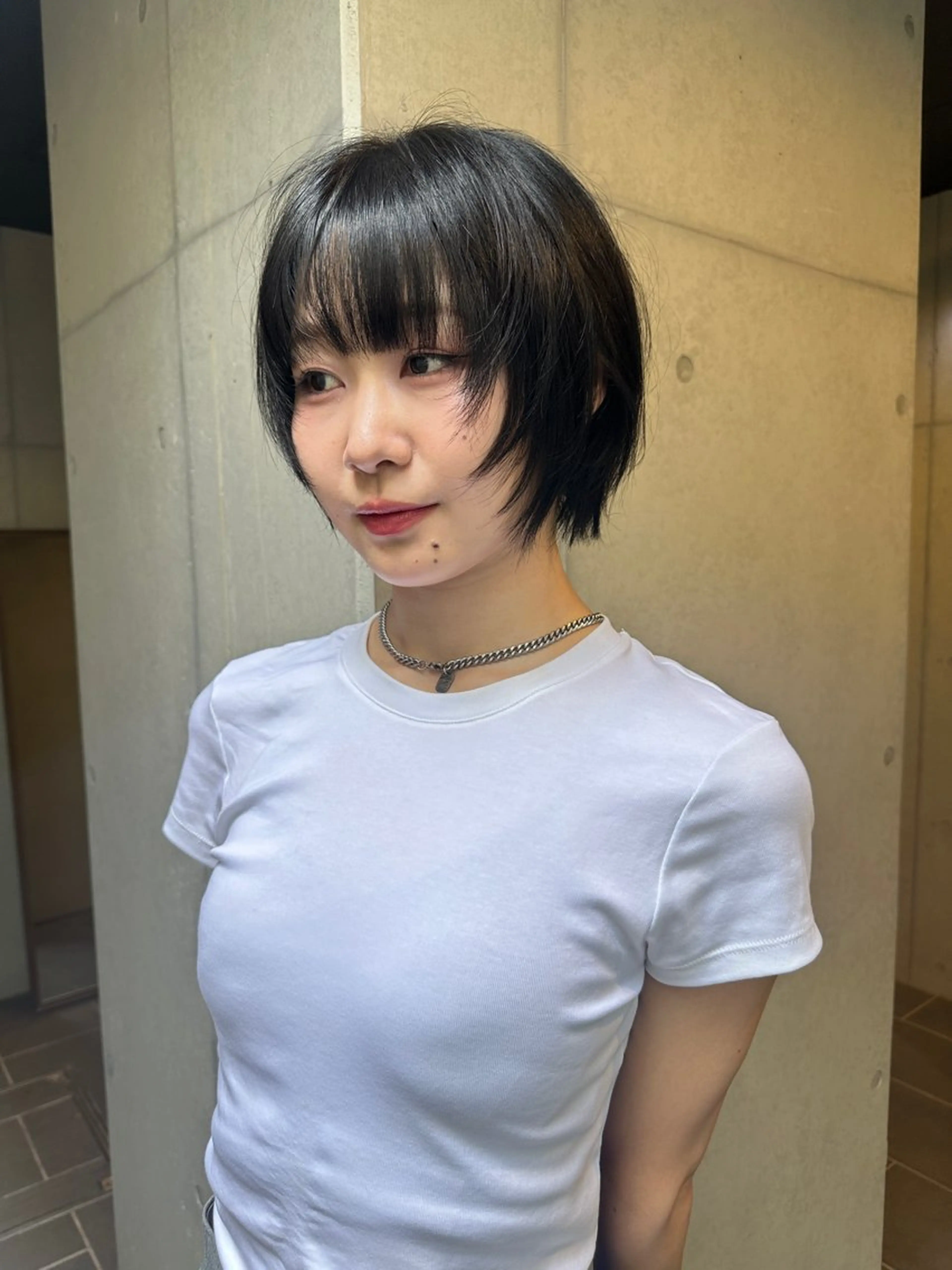 ショート カラー ボブレイヤー ショートレイヤー ボブ 顔まわりレイヤー ハッシュカット カット ヘアカラー ウルフ/レイヤー🟠 山本祐輔🟠のヘアスタイル