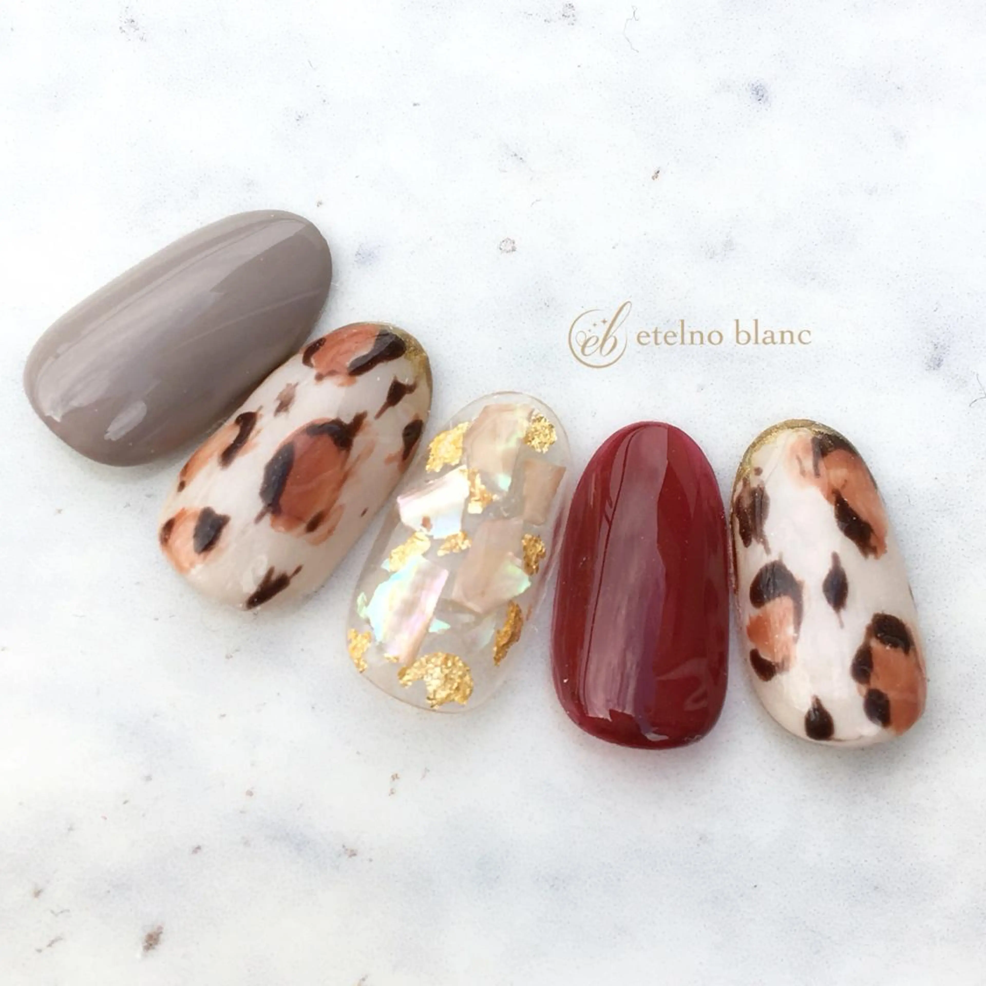 ネイル etelno blanc中目黒のネイルデザイン