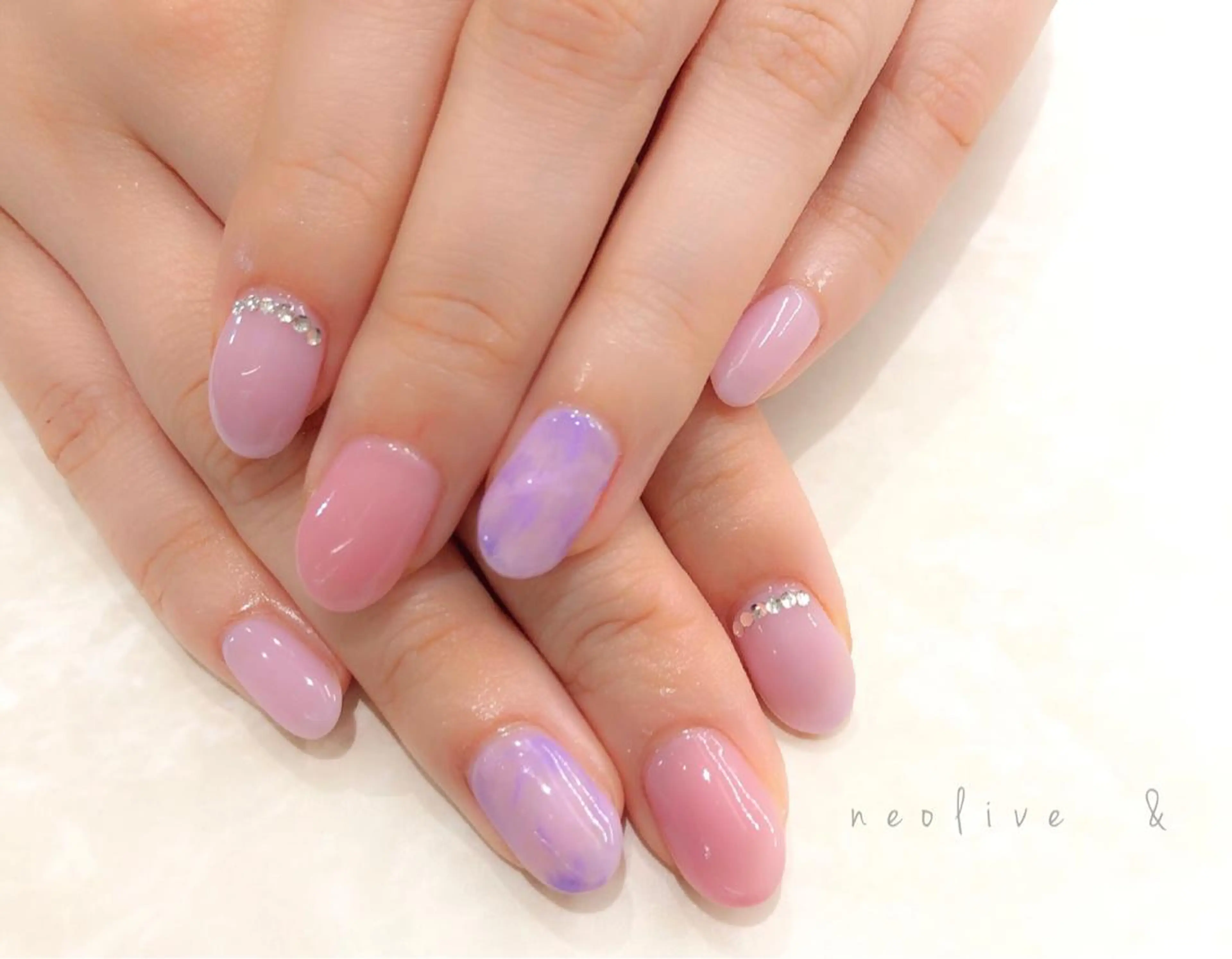 ネイル ストーンネイル Yuriko Omi パラジェル/渋谷のネイルデザイン