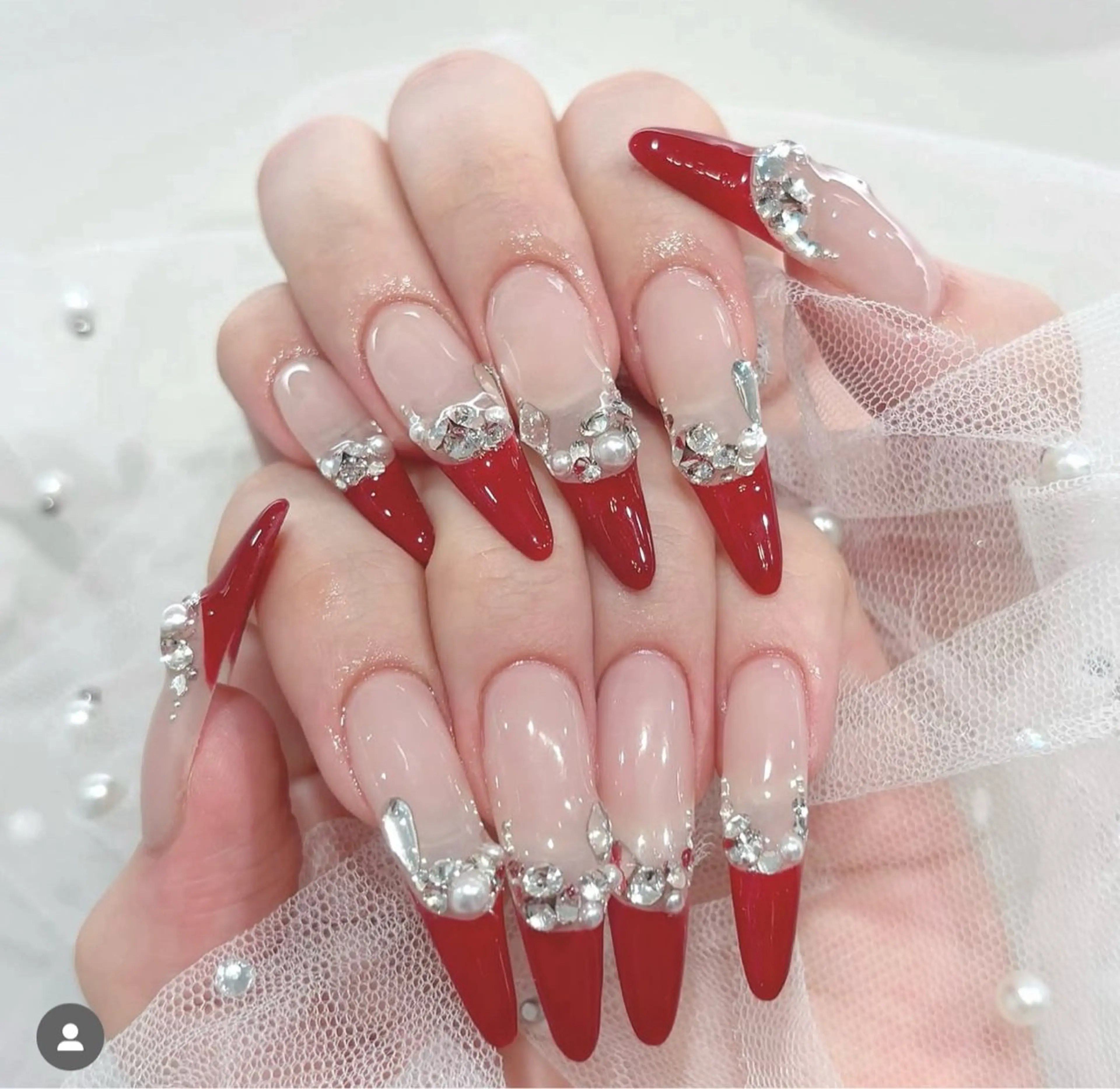 ネイル ジェルネイル 韓国ネイル マグネットネイル ネイルチップ 冬ネイル Lenie Nailのネイルデザイン