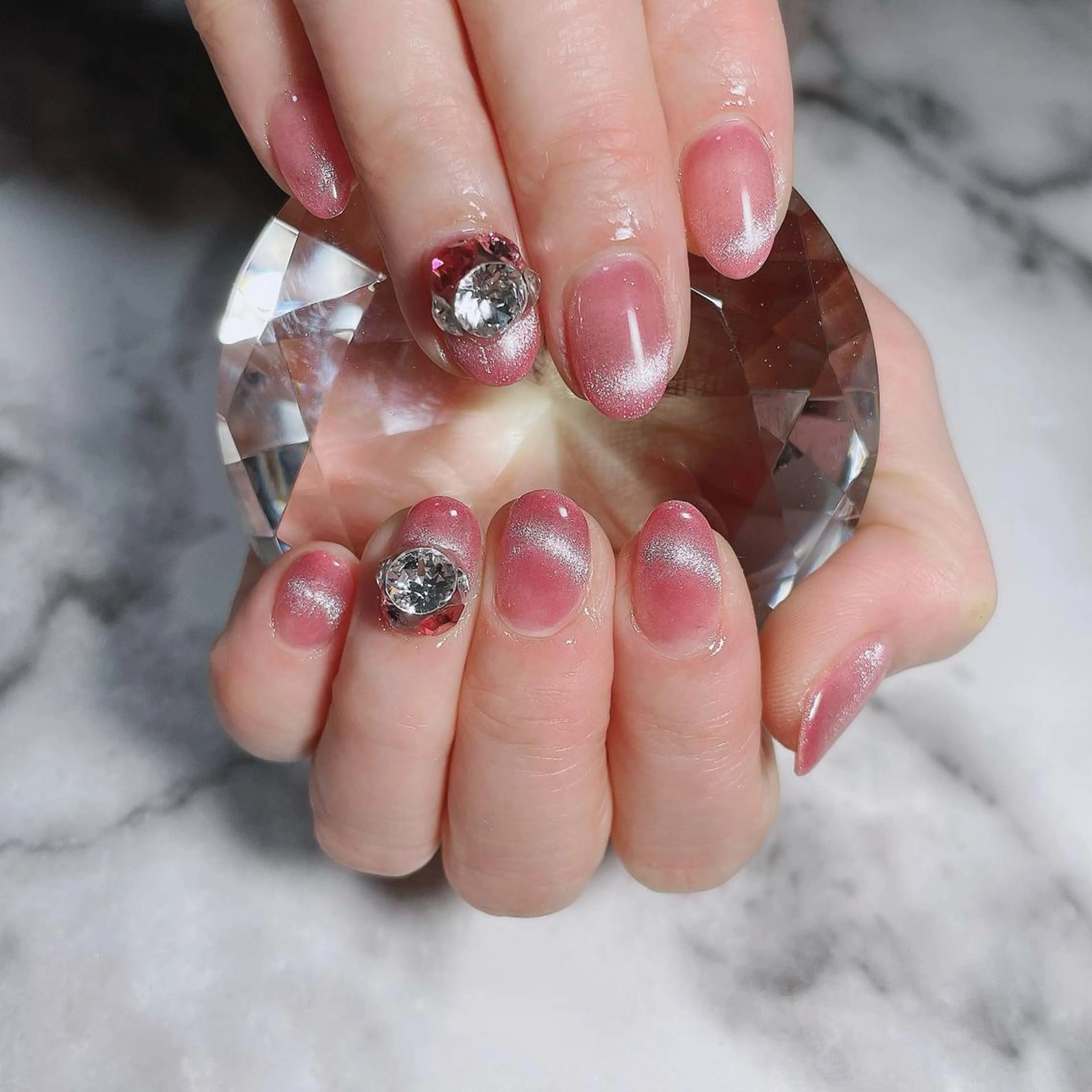 ネイル フレンチネイル ジェルネイル マグネットネイル マグネットフレンチ シンプルネイル Kayo nailのネイルデザイン