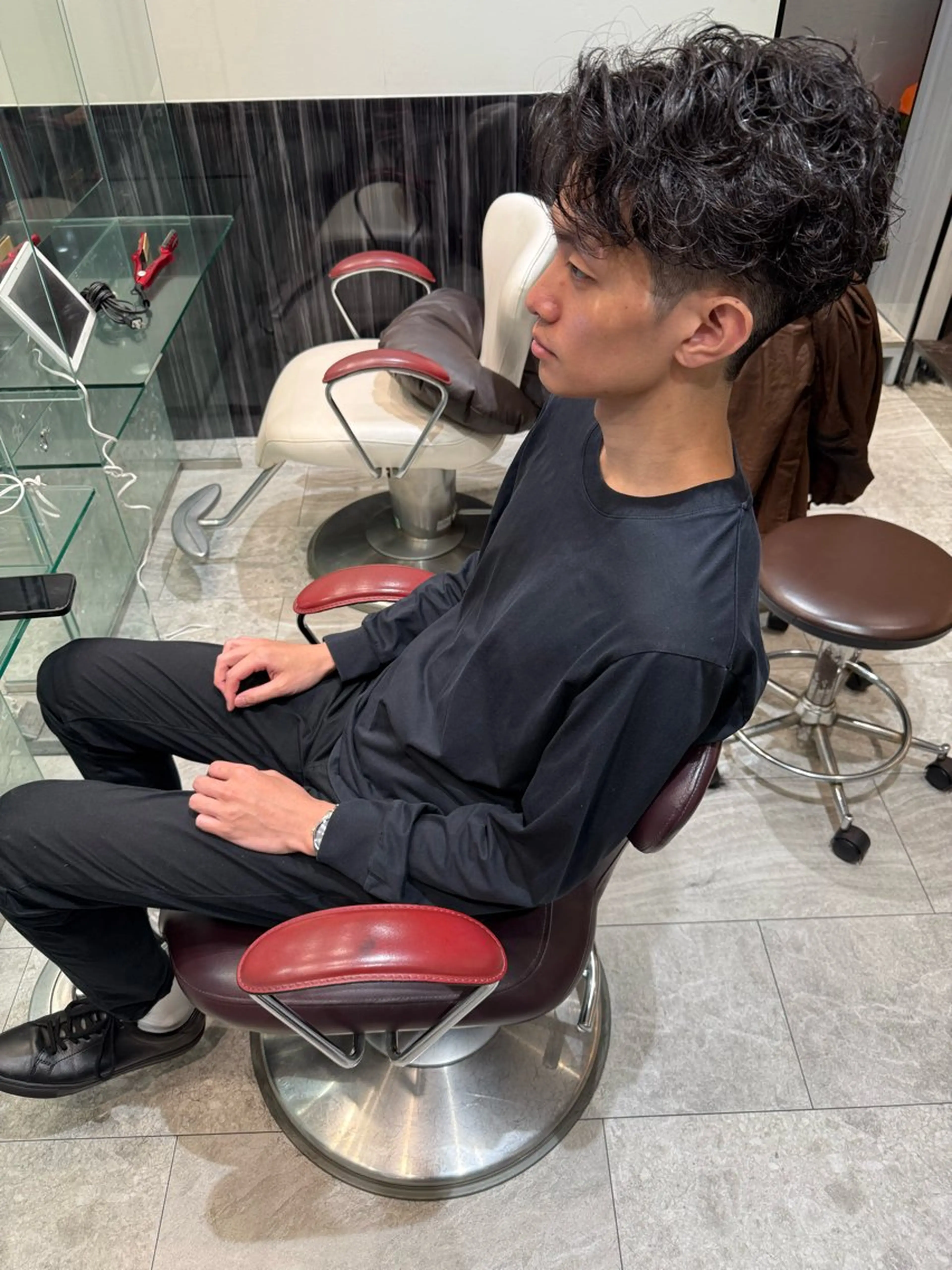 メンズ カット パーマ トリートメント ヘアセット ✨上村 潤平✨メンズヘア✨のヘアスタイル