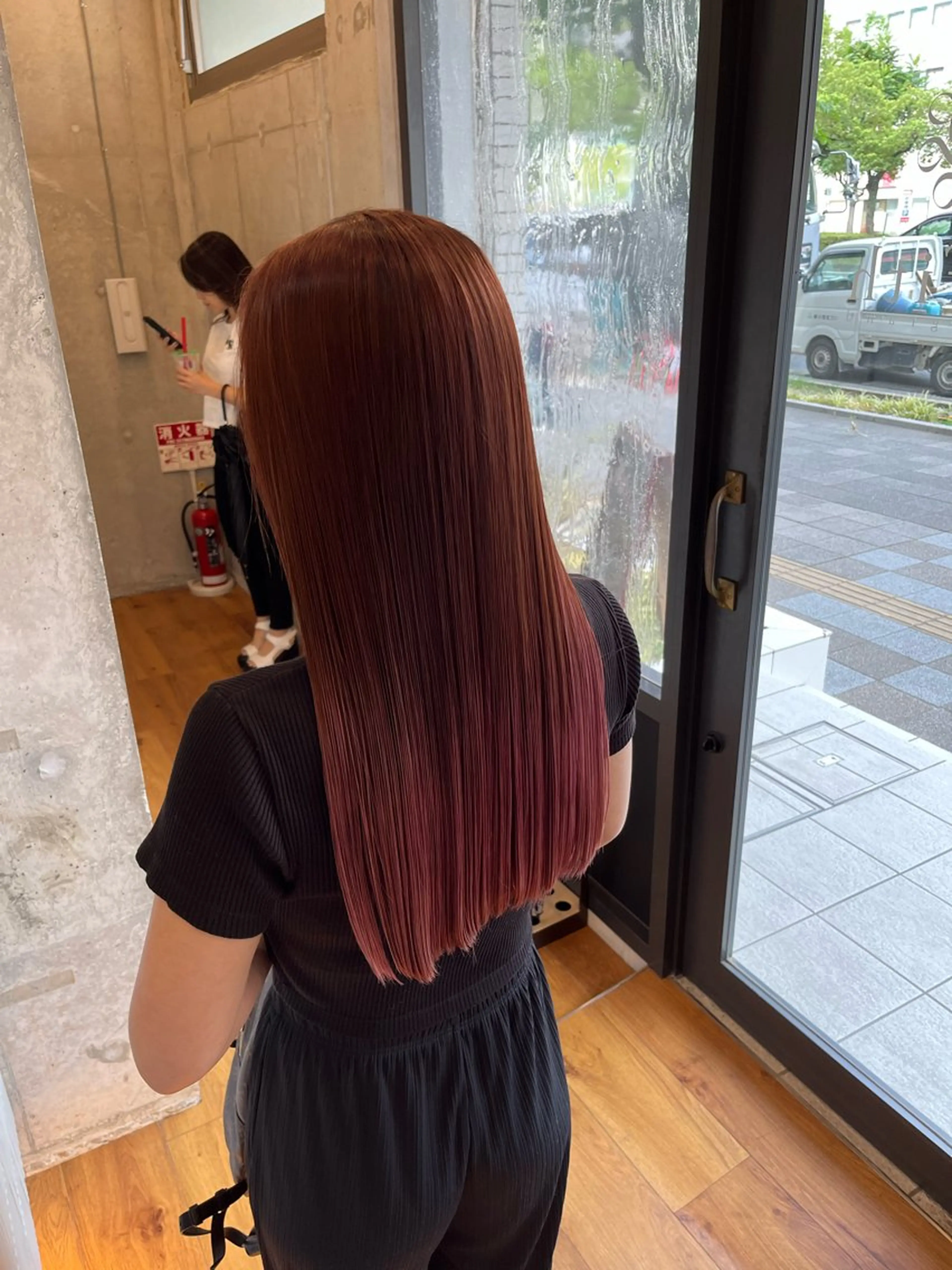 ロング カラー ダブルカラー トリートメント SALOWIN 栄３丁目店所属・福田 修平💎 髪質改善/美髪矯正のヘアスタイル