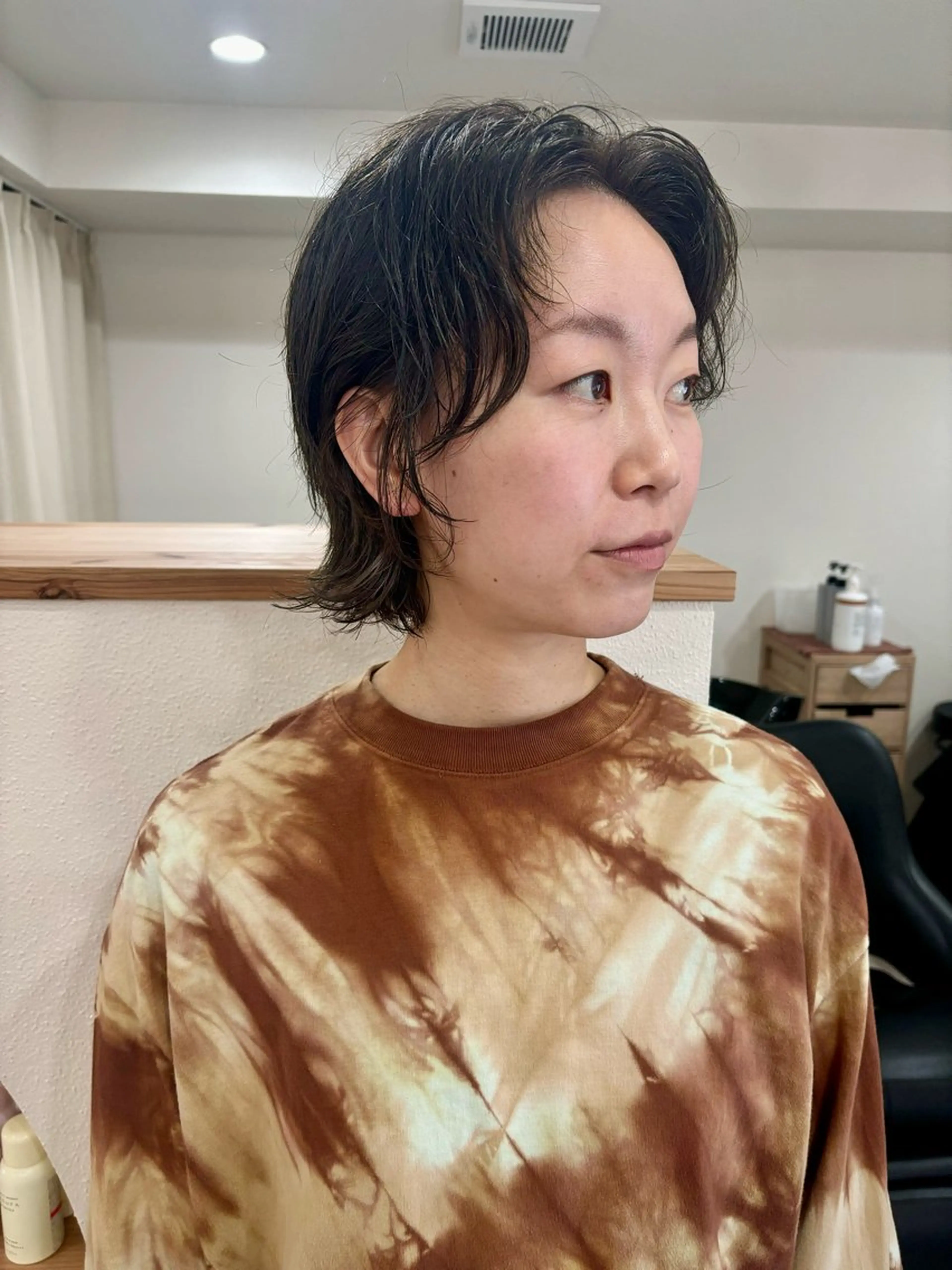 ショート カラー レイヤーカット カット ヘアカラー トリートメント icie所属・大阪ヴィーガンサロン KANAKOのヘアスタイル