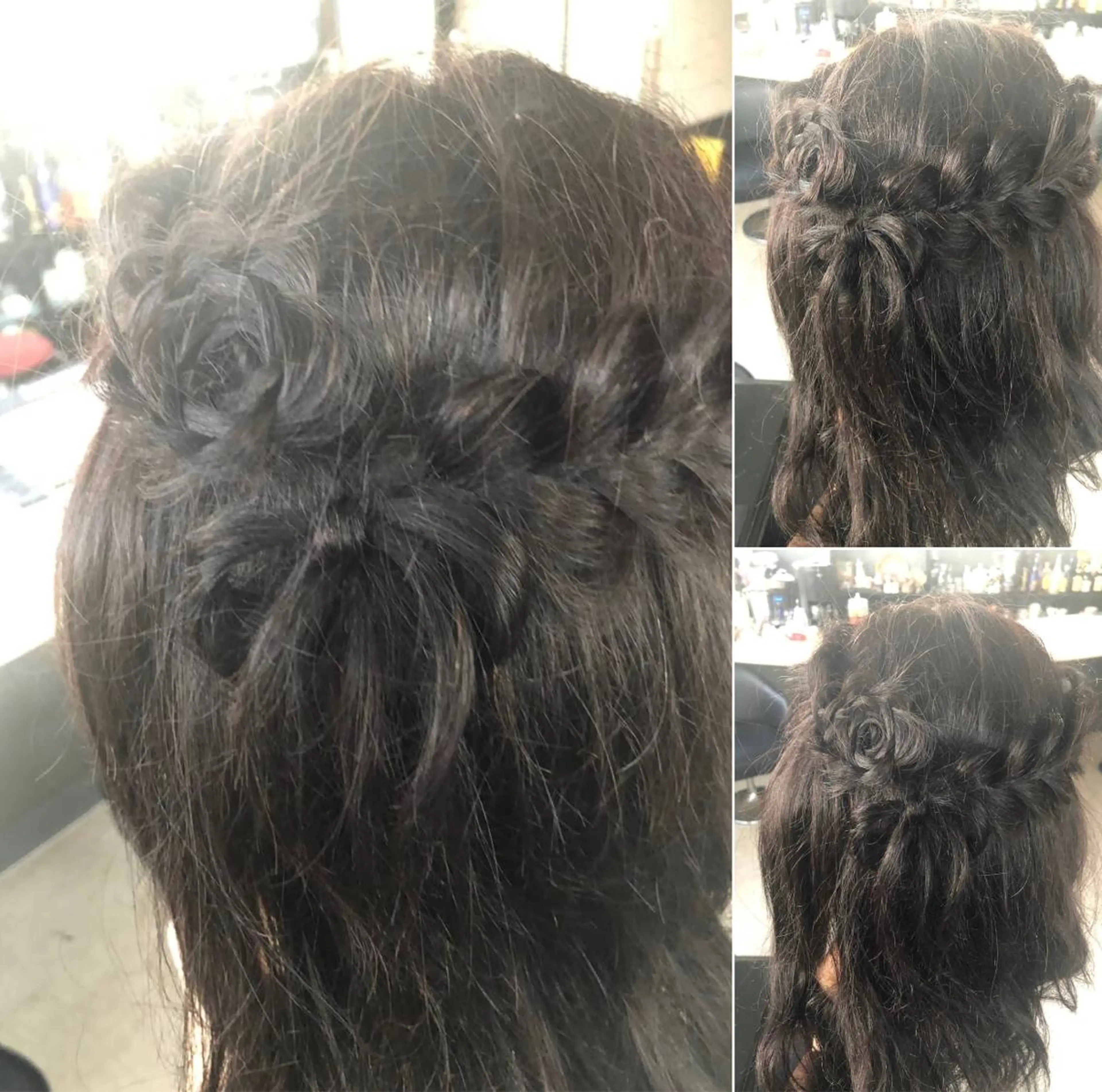 セミロング ヘアアレンジ メンズ キッズ ネイル マツエク・マツパ ハーフアップ 結婚式・ブライダル 子どものヘアアレンジ 結婚式・ブライダル デート 銀河 ティンガーラのヘアスタイル