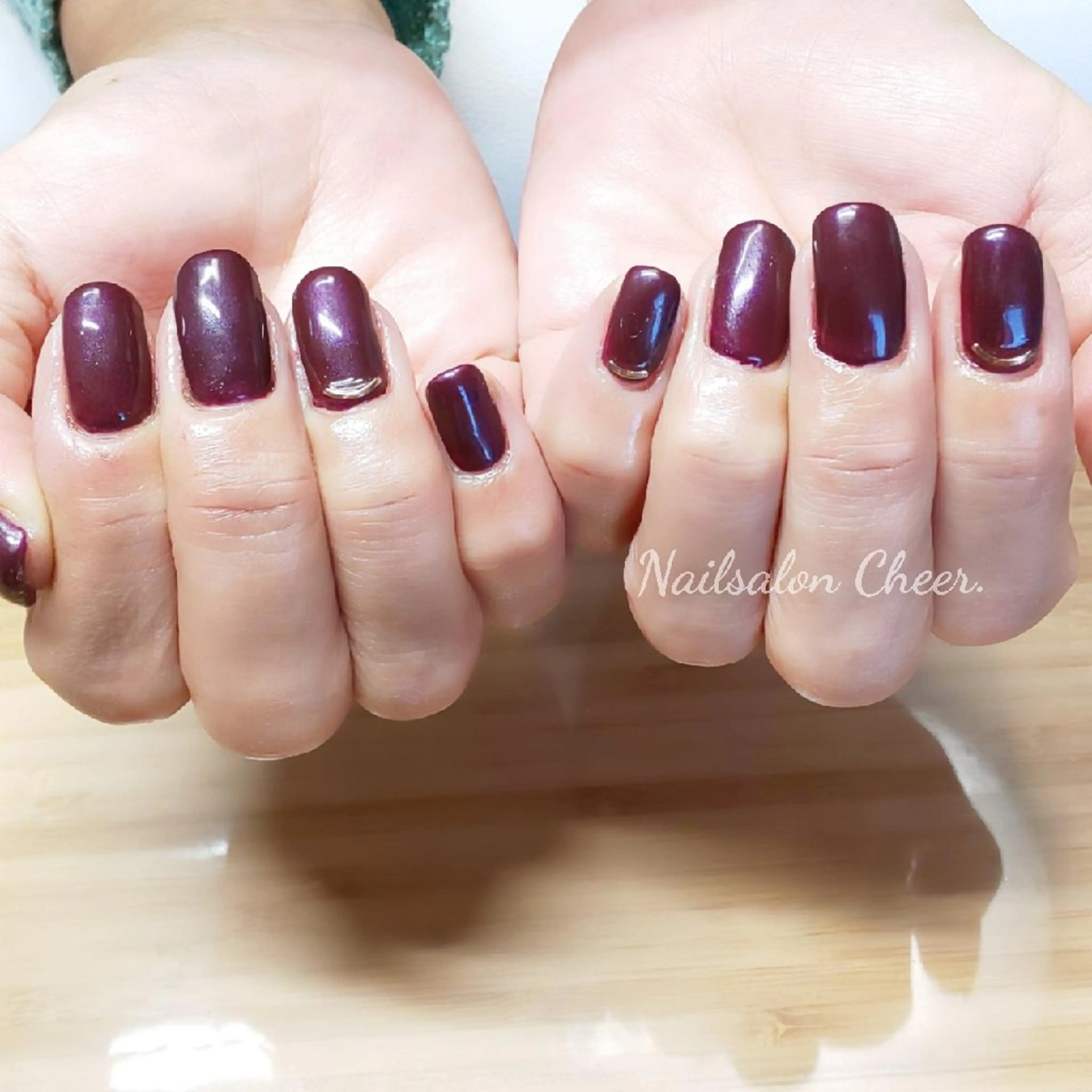 ネイル ワンカラーネイル ハンドネイル Nailsalon Cheer.のネイルデザイン