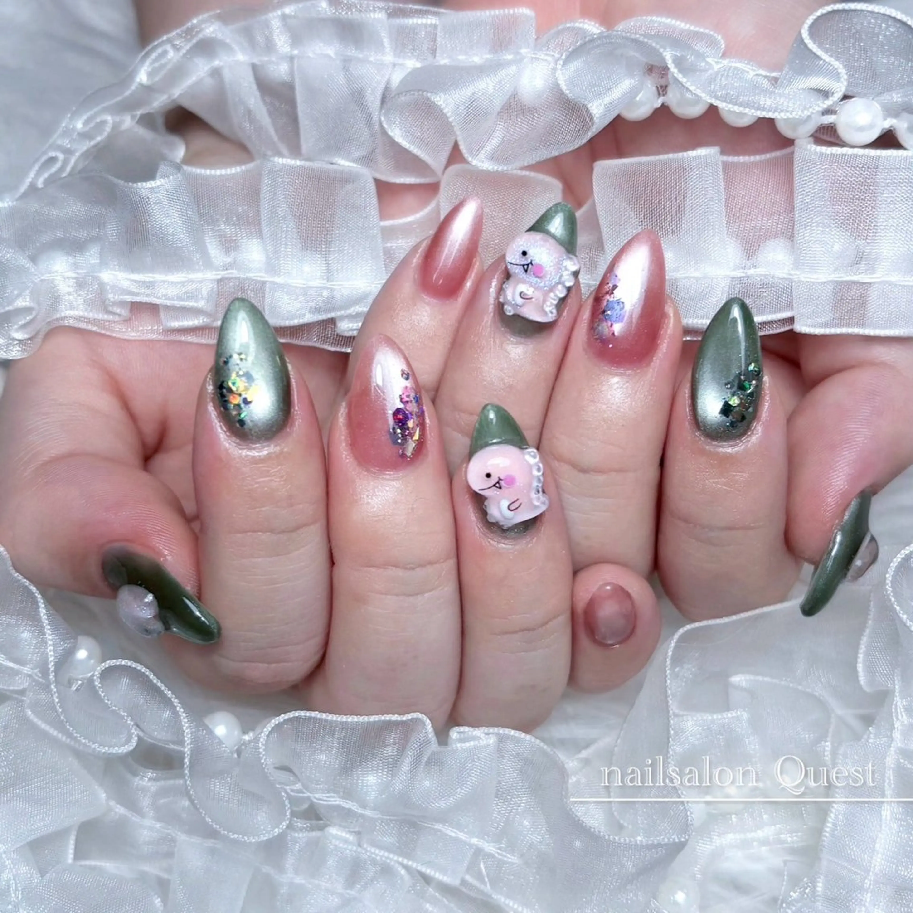 ネイル 桜ネイル 春ネイル nailsalon Questのネイルデザイン