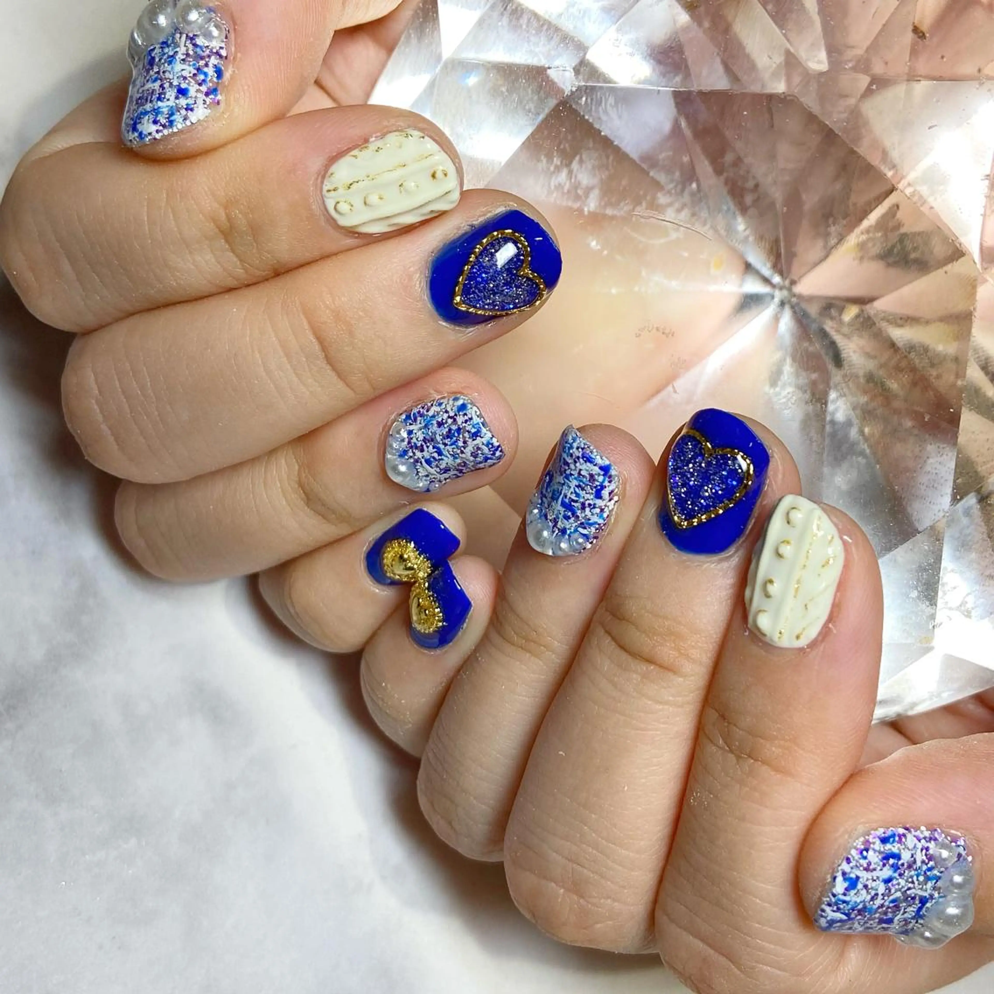 ネイル ジェルネイル ツイードネイル ハンドネイル YUN 💅のネイルデザイン
