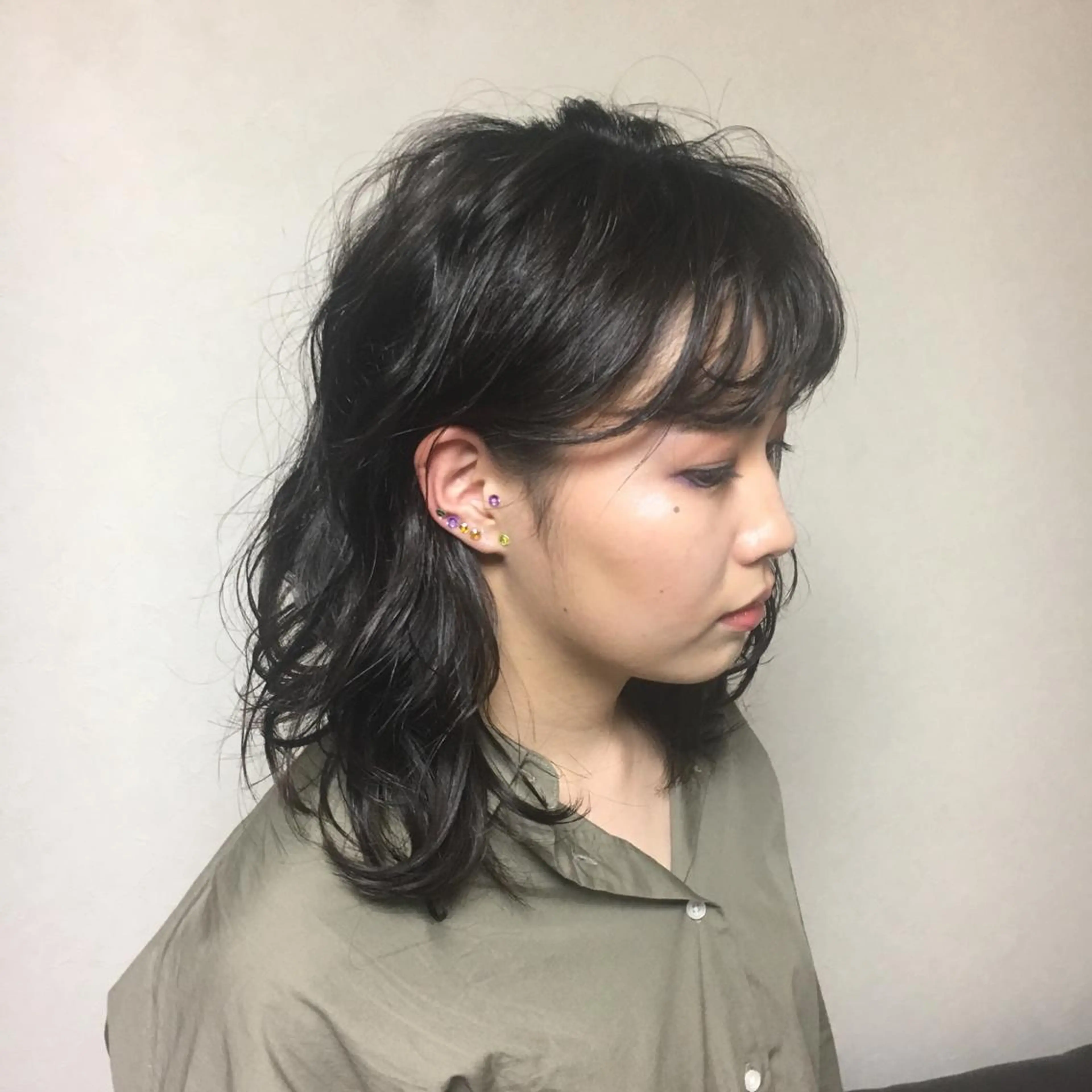 セミロング ウルフカット ♡ヘアアレンジ♡ naraのヘアスタイル