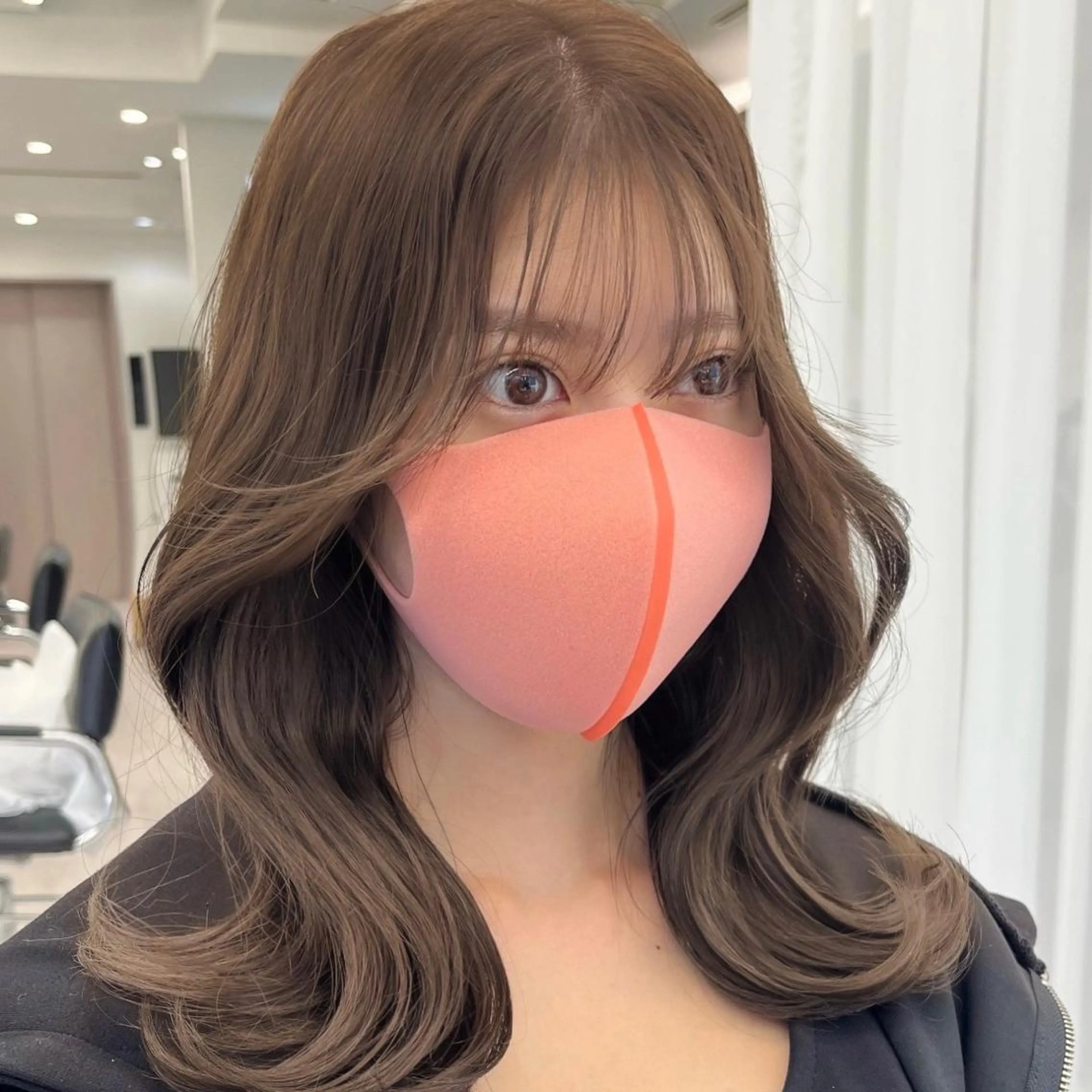 ミディアム カラー パーマ ヘアアレンジ 結婚式・ブライダル アッシュ ベージュカラー 黒髪 ブリーチ 韓国ヘア×2way 🇰🇷和知拓郎のヘアスタイル