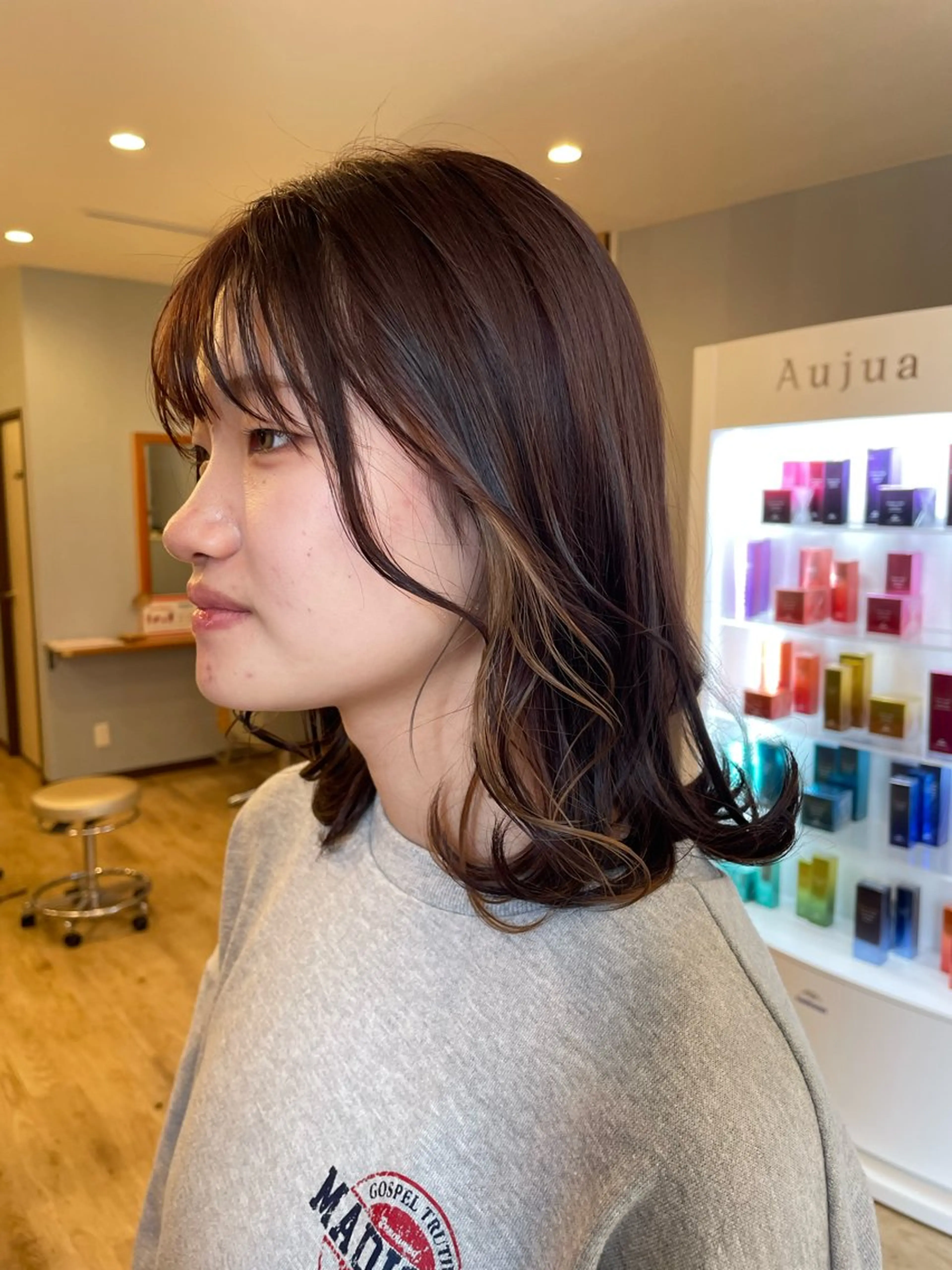セミロング 大嶋 宏隆のヘアスタイル