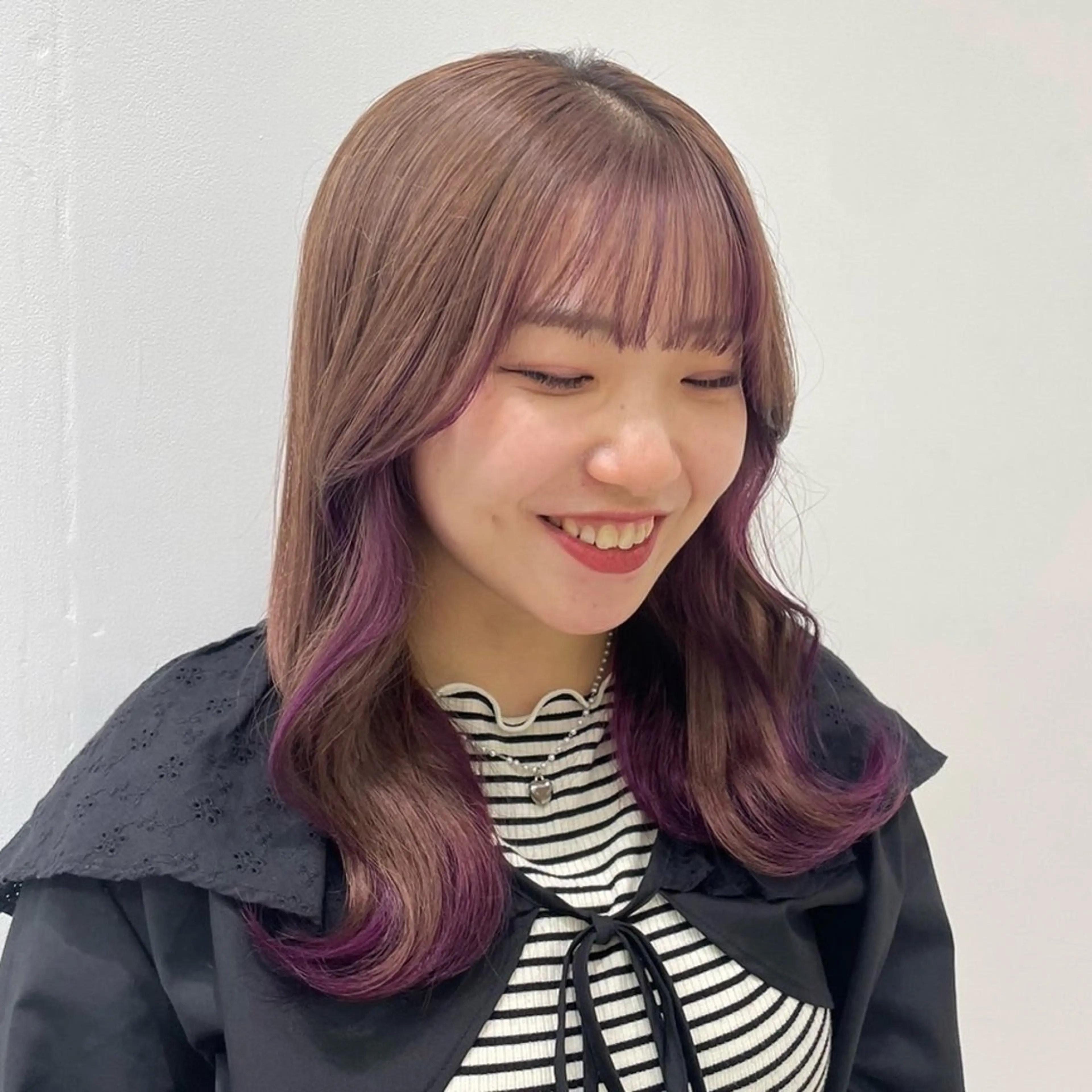 カラー ミストバング  フェイスフレーミング Luce 府中【ルーチェ フチュウ】所属・Luce fuchu シミズ アカネのヘアスタイル