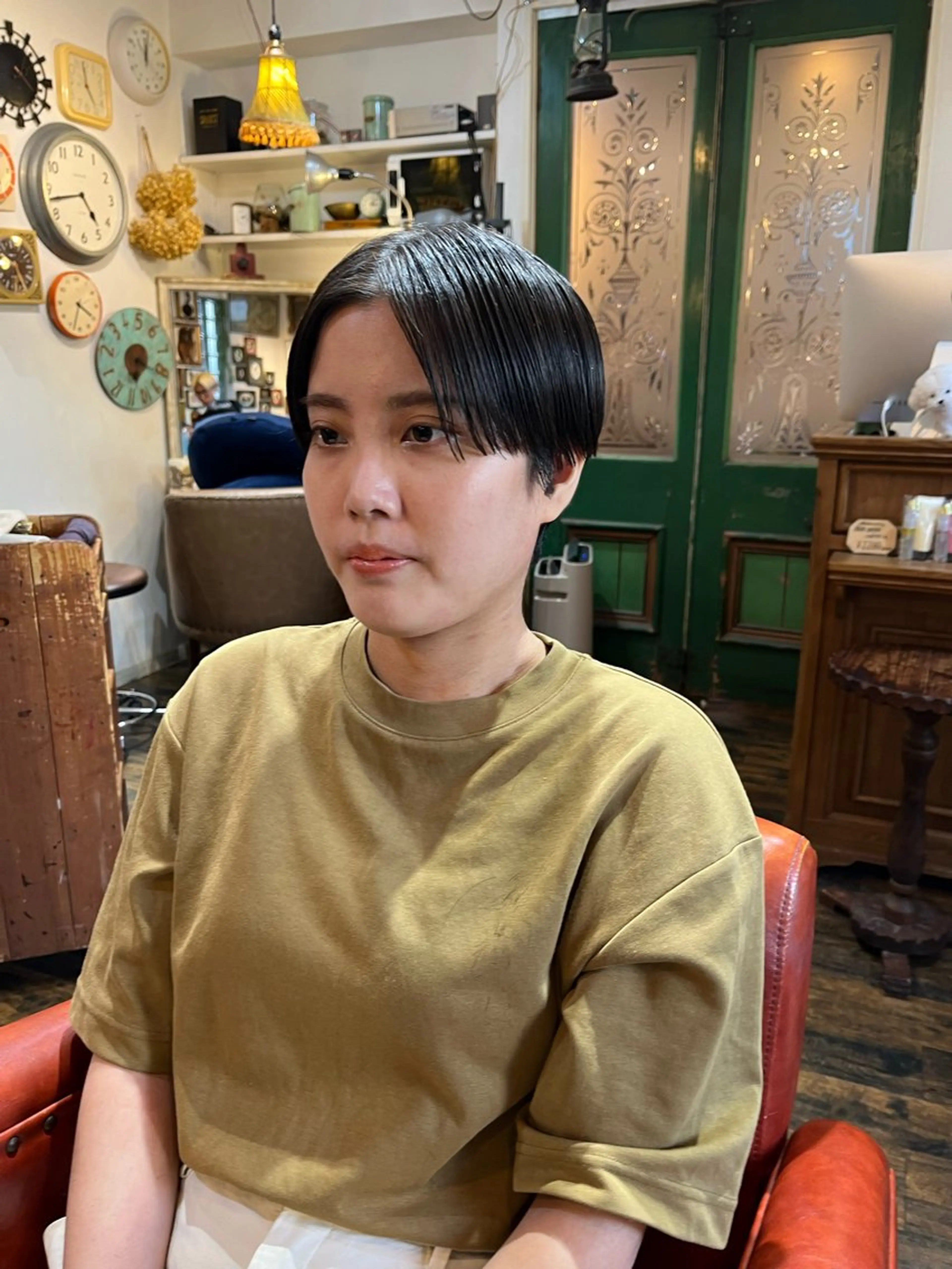 ショート ハンサムショート ショートヘア 抜け感パーマ/ 顔まわり/緒方椋のヘアスタイル