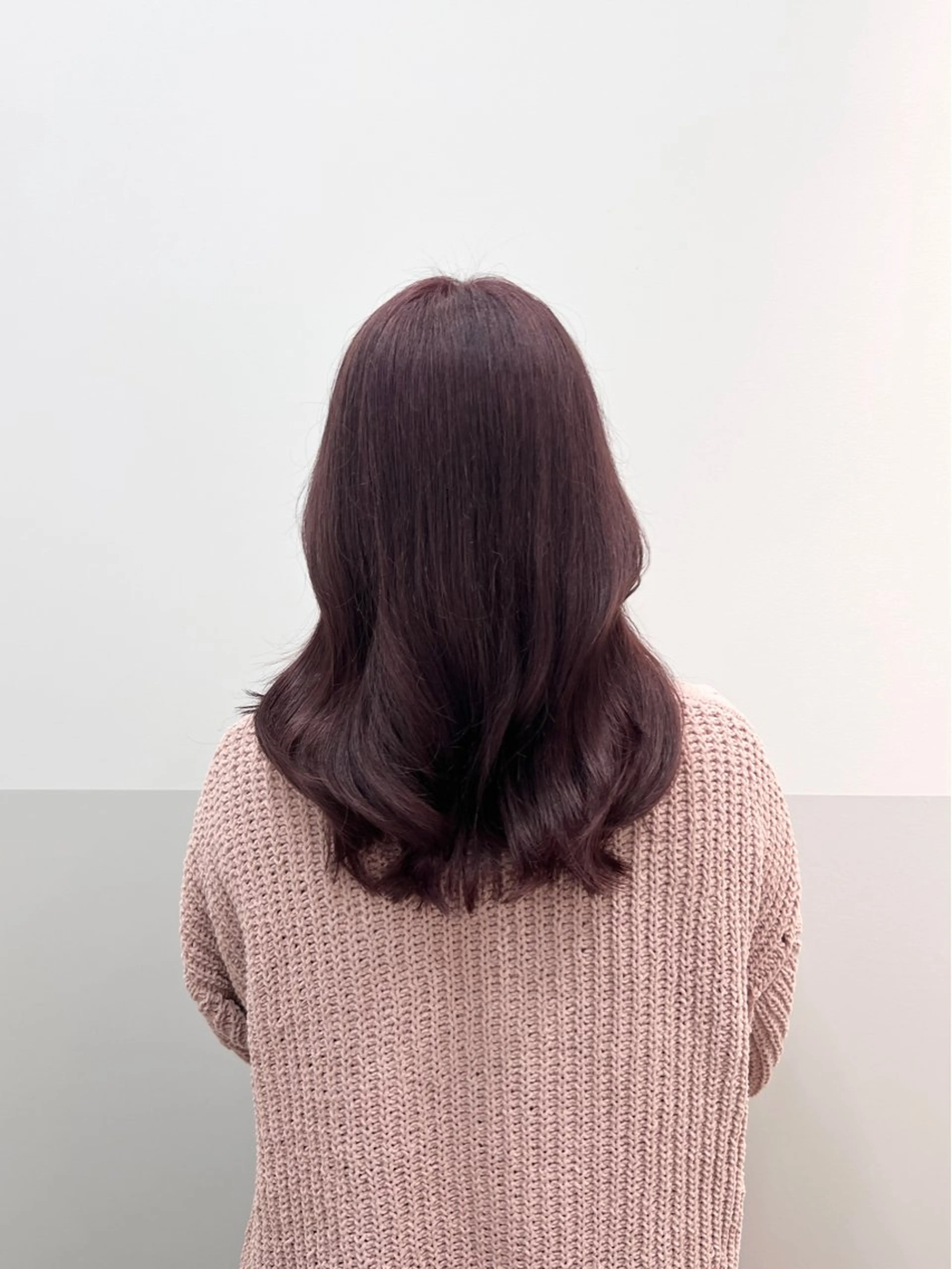 セミロング ピンクブラウン 髪質改善 トリートメント ヘアカラー トリートメント SALOWIN川崎所属・似合わせレイヤー♡ 美髪縮毛矯正♡ミナエのヘアスタイル