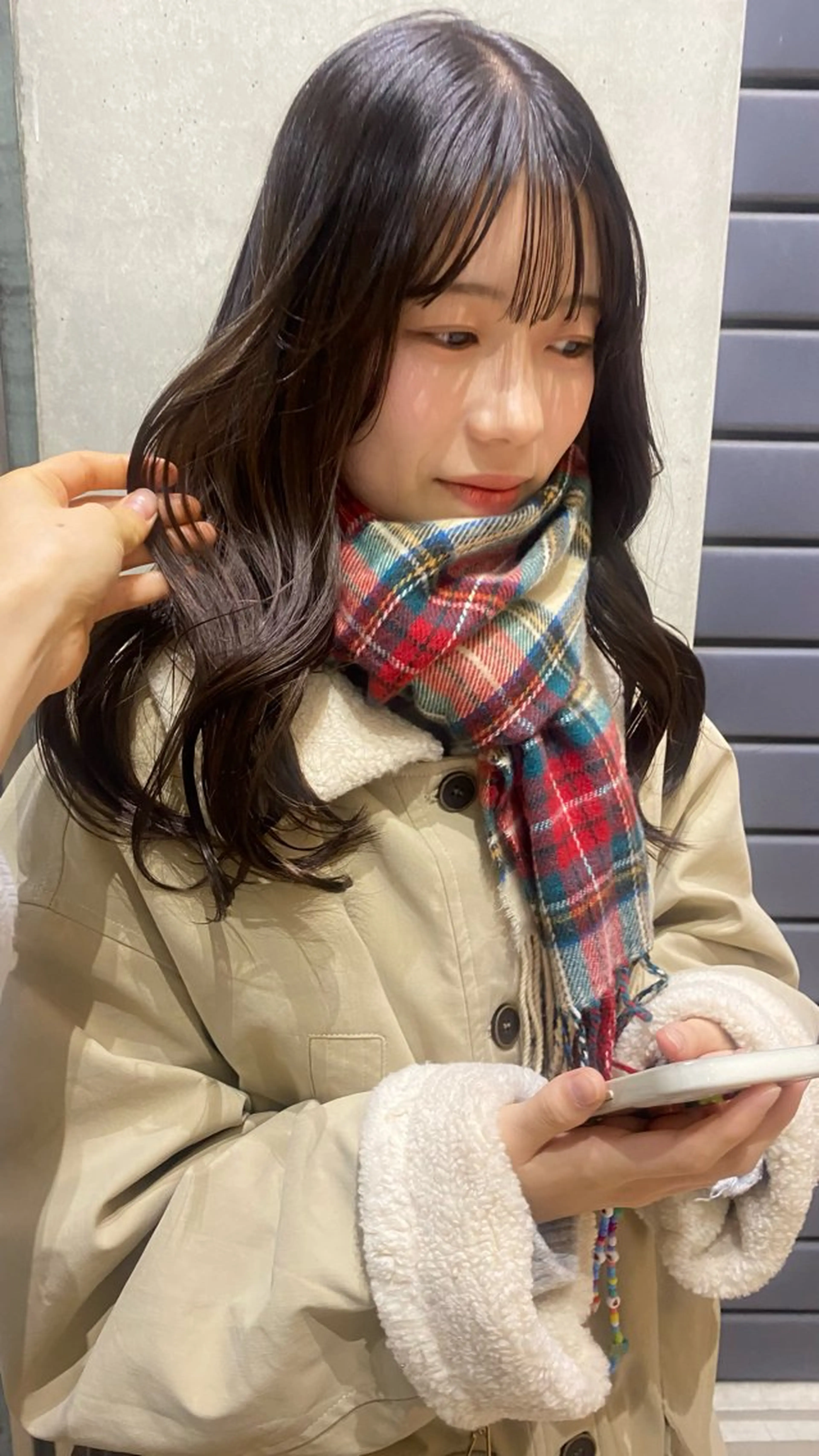 ロング カラー ヘアカラー トリートメント 磯谷 朋のヘアスタイル