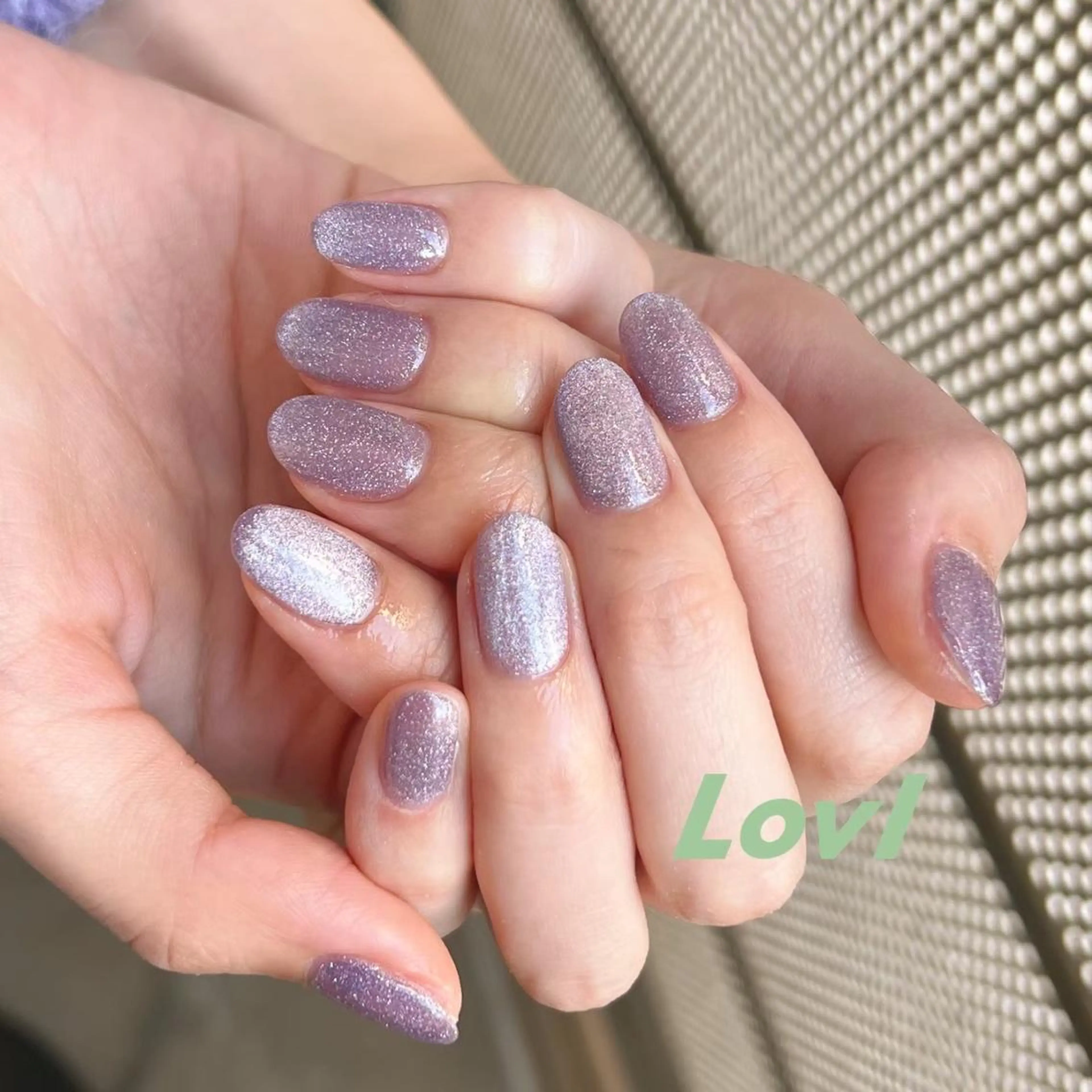 ネイル オーロラネイル マグネットネイル ワンカラーネイル Lovl nailistのネイルデザイン
