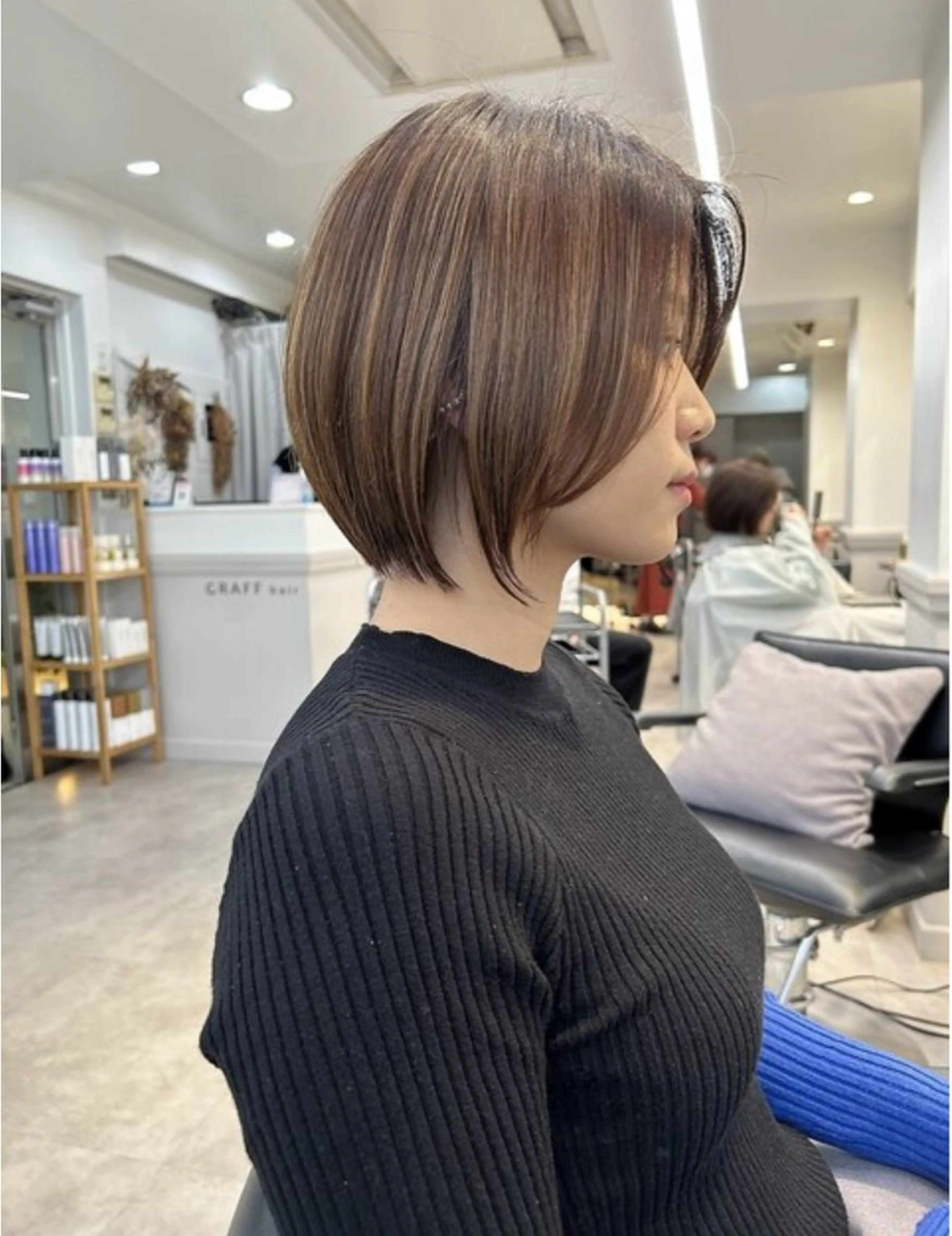 ショート ショートボブ ボブ ショートヘア あいこ/レイヤー カット🌷銀座のヘアスタイル