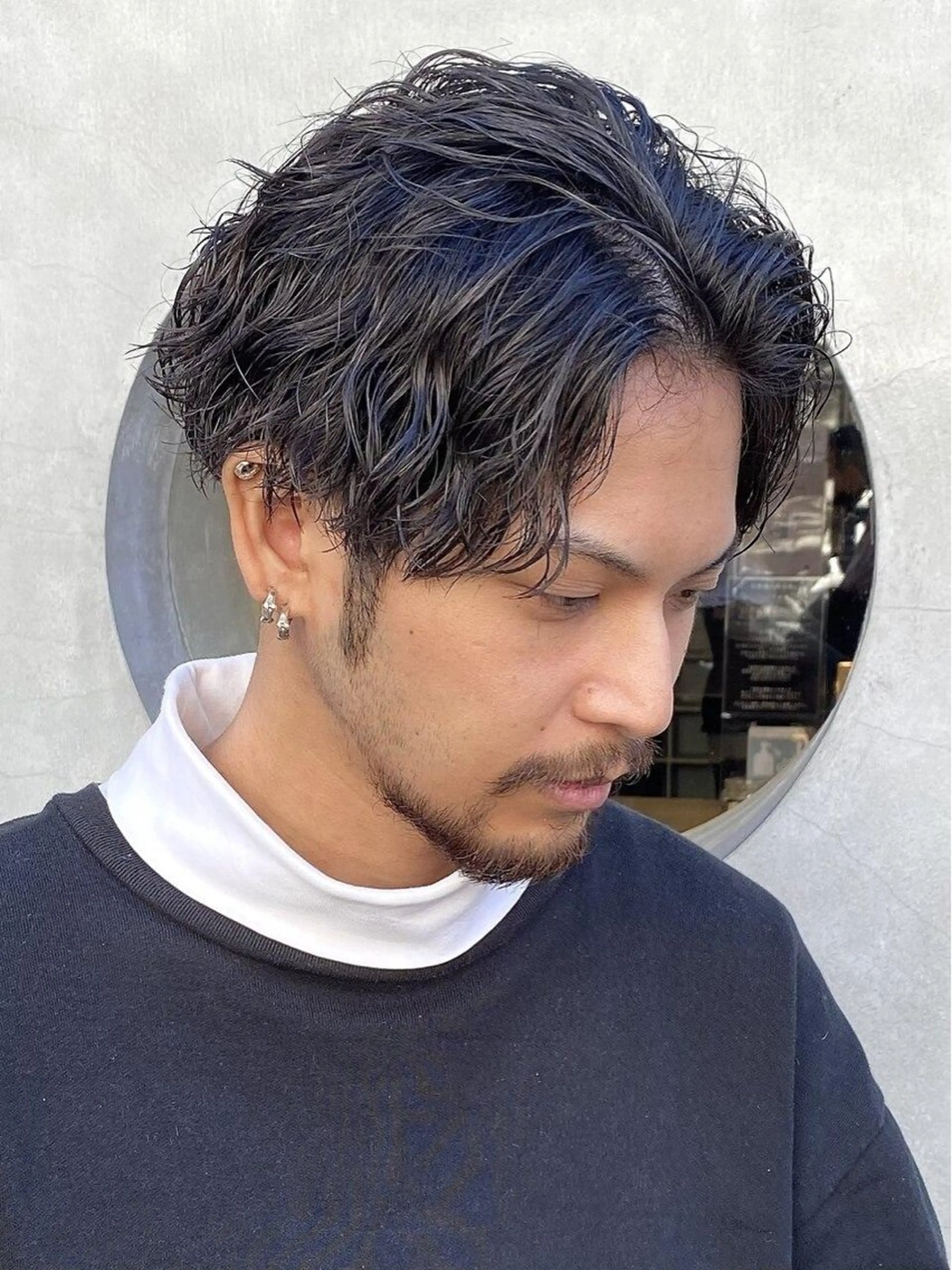 ショート パーマ メンズ 美容師歴6年 fifth前比嘉💥のヘアスタイル