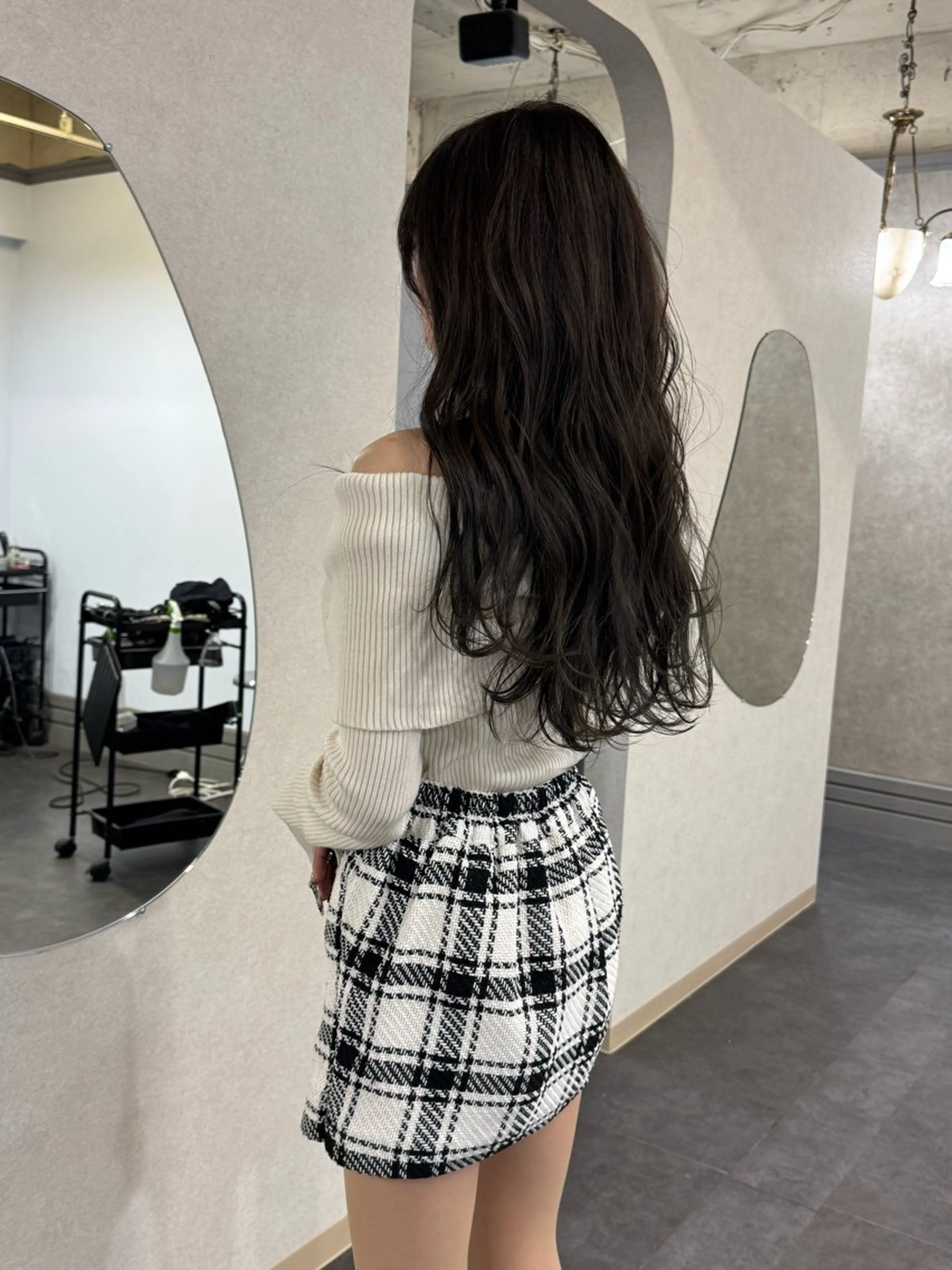 ロング カラー グレージュ トリートメント ヘアカラー トリートメント 平川 沙季のヘアスタイル