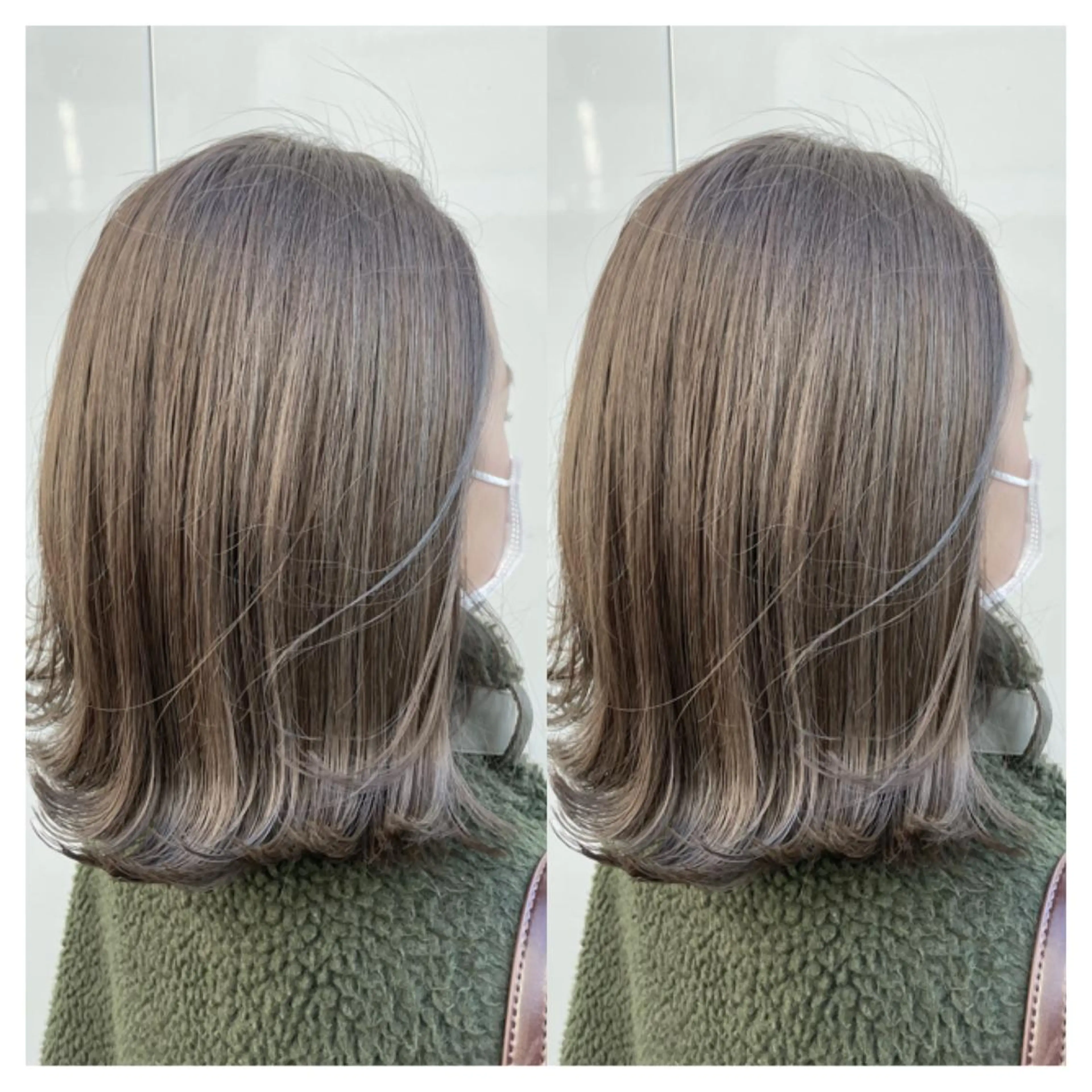 ミディアム カラー ヘアカラー トリートメント 村山 茉衣のヘアスタイル