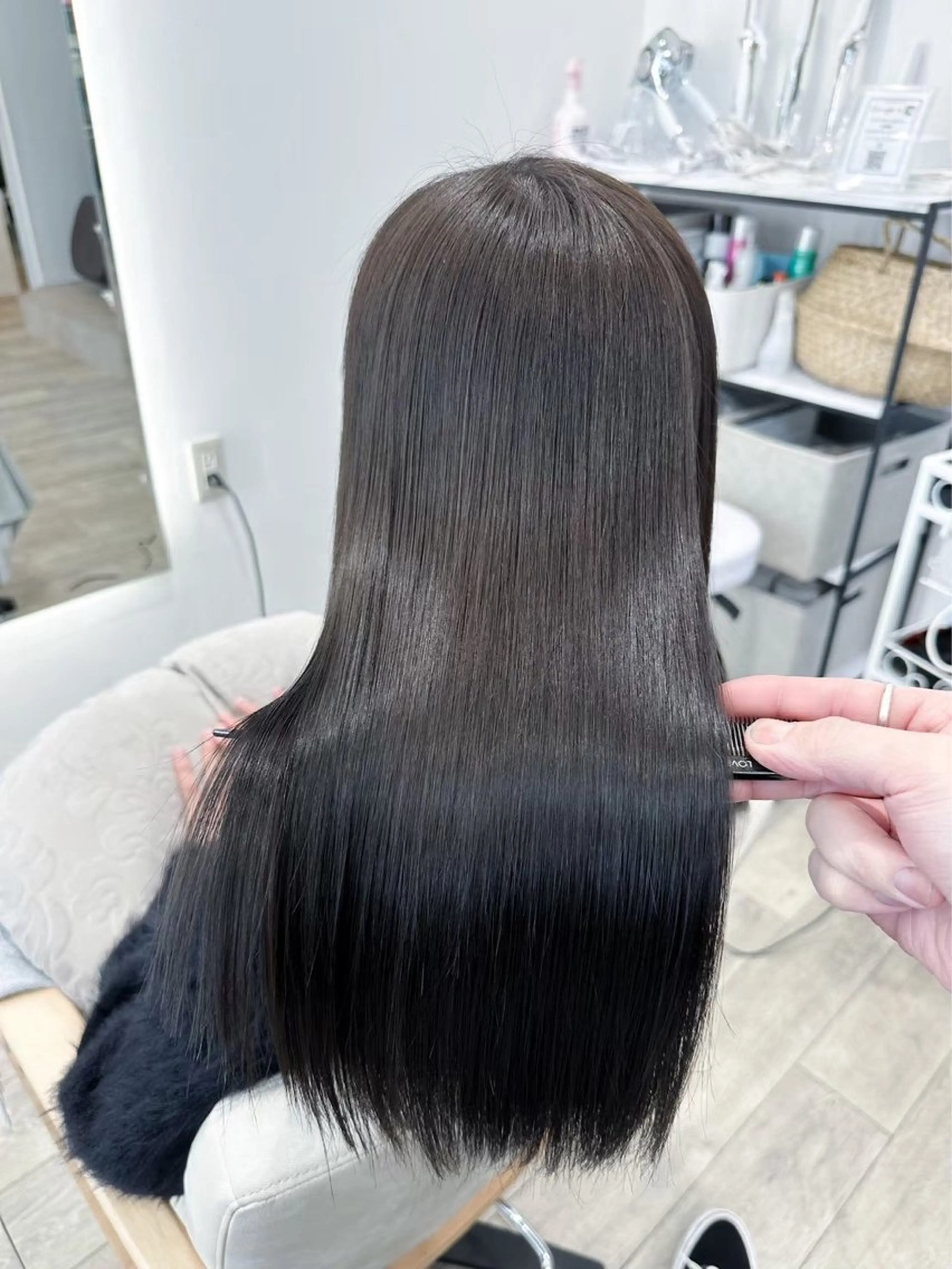縮毛矯正➕バイカルテトリートメント(中間、後処理なし)の写真