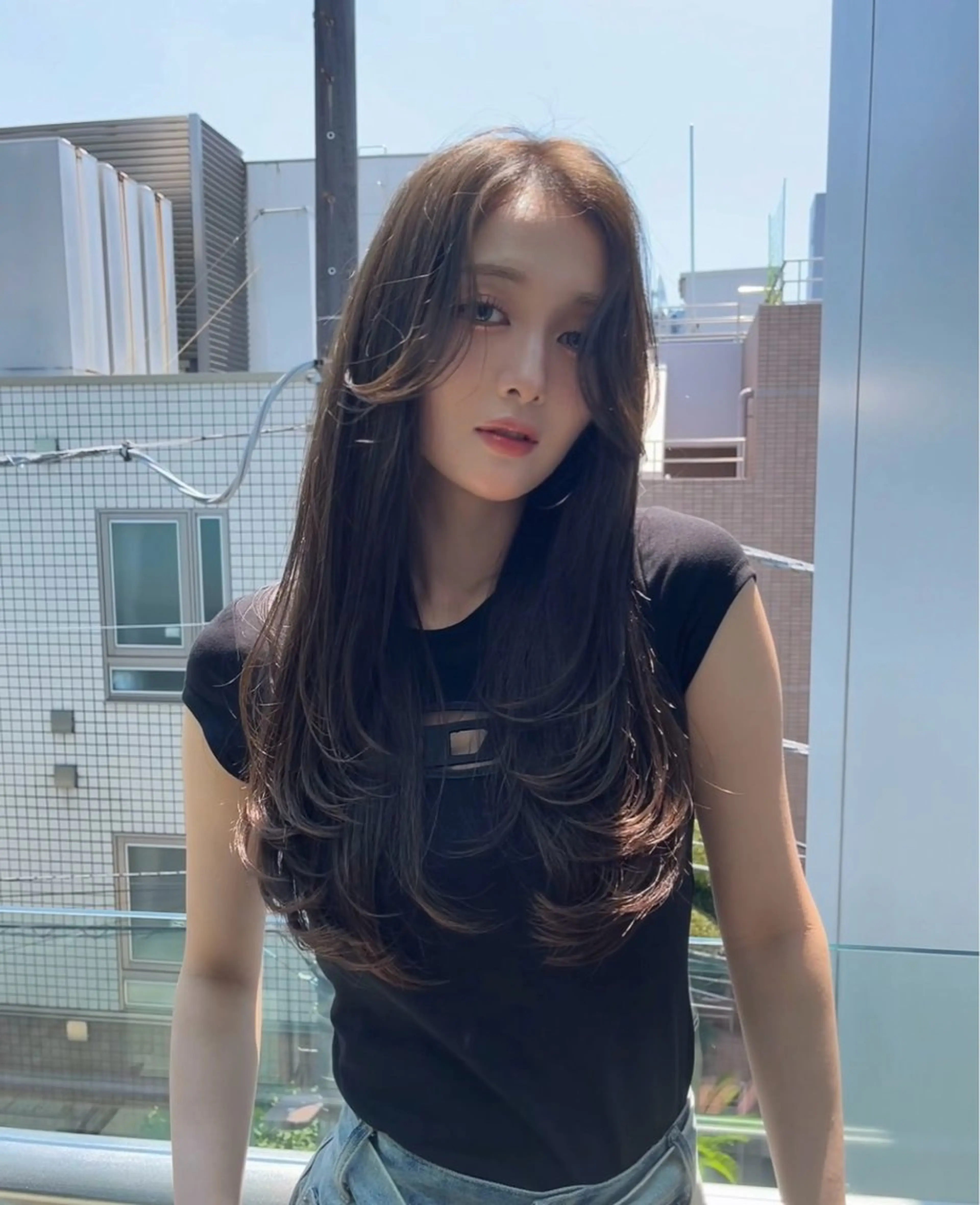 ロング カラー カット ヘアカラー トリートメント 🌫️大人韓国ヘア 🌫️naoyaのヘアスタイル